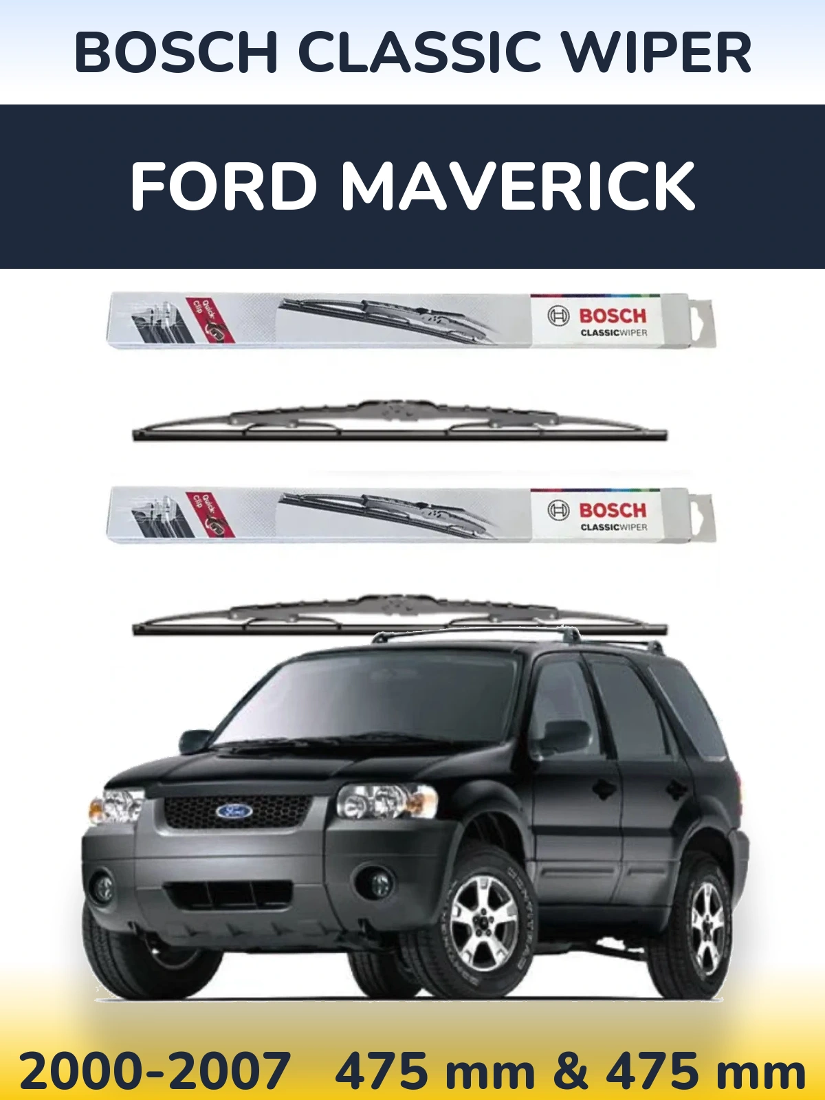 Ștergătoare BOSCH Classic Wiper pentru Ford Maverick