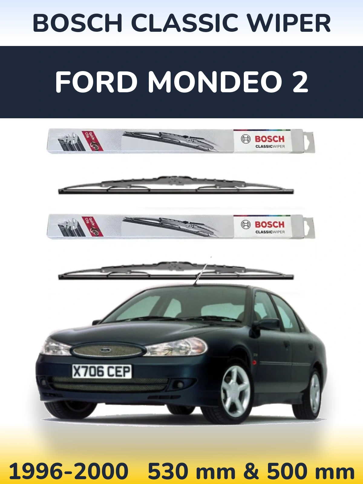 Ștergătoare BOSCH Classic Wiper pentru Ford Mondeo 2