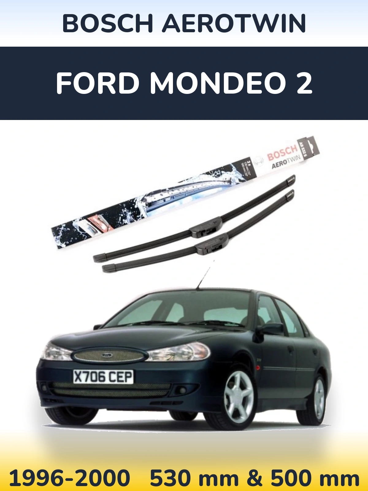 Ștergătoare BOSCH AeroTwin pentru Ford Mondeo 2