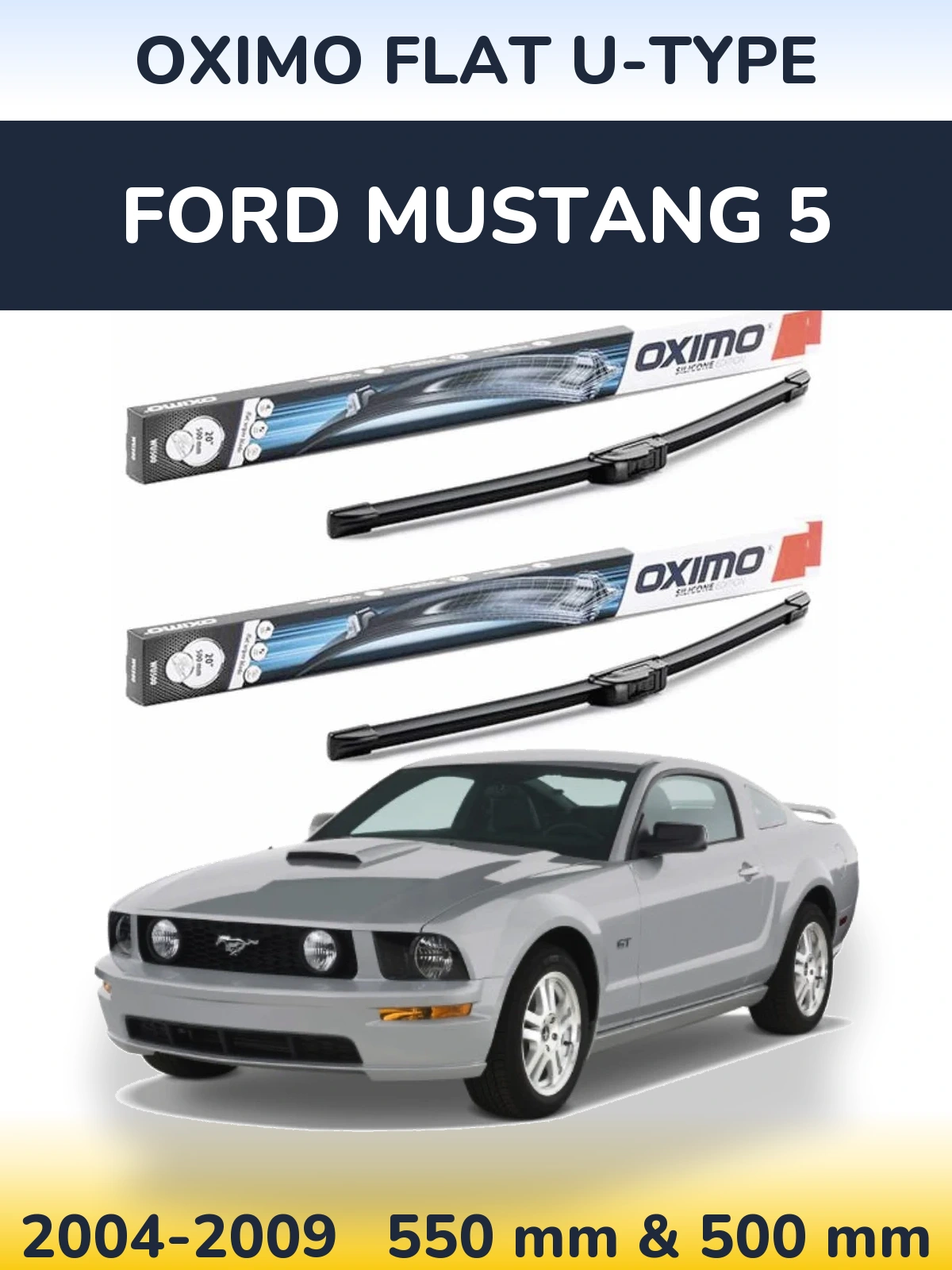 Ștergătoare Oximo Flat U-type pentru Ford Mustang 5
