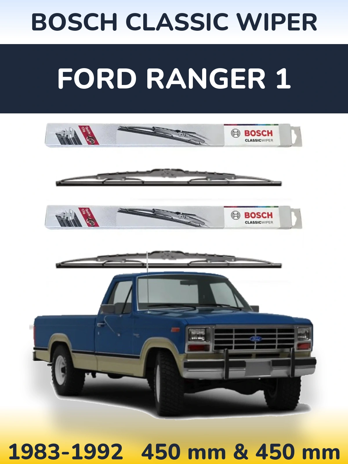 Ștergătoare BOSCH Classic Wiper pentru Ford Ranger 1