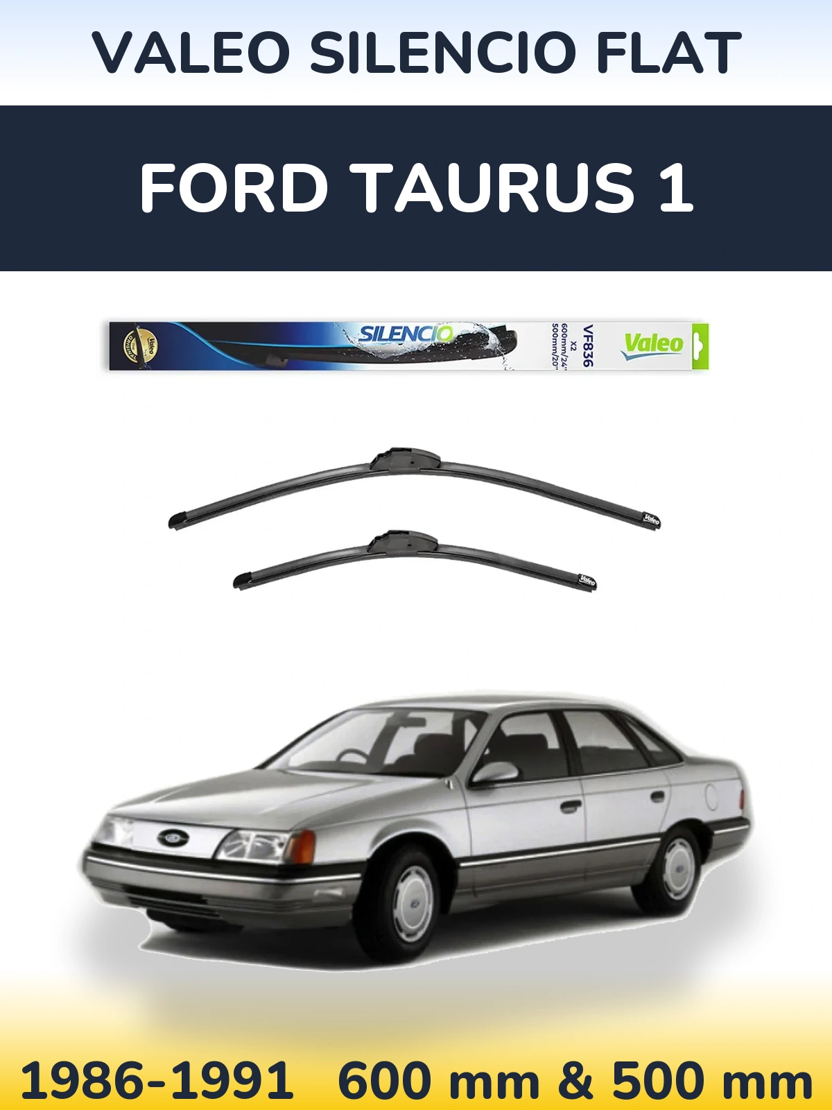 Ștergătoare Valeo Silencio Flat pentru Ford Taurus 1