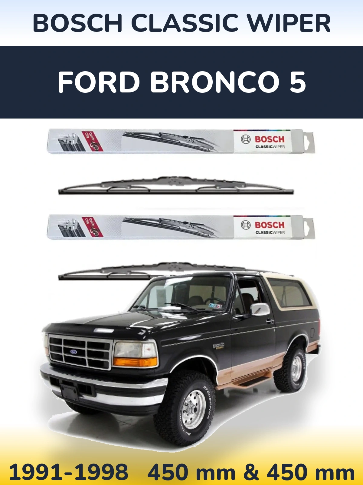 Ștergătoare BOSCH Classic Wiper pentru Ford Bronco 5