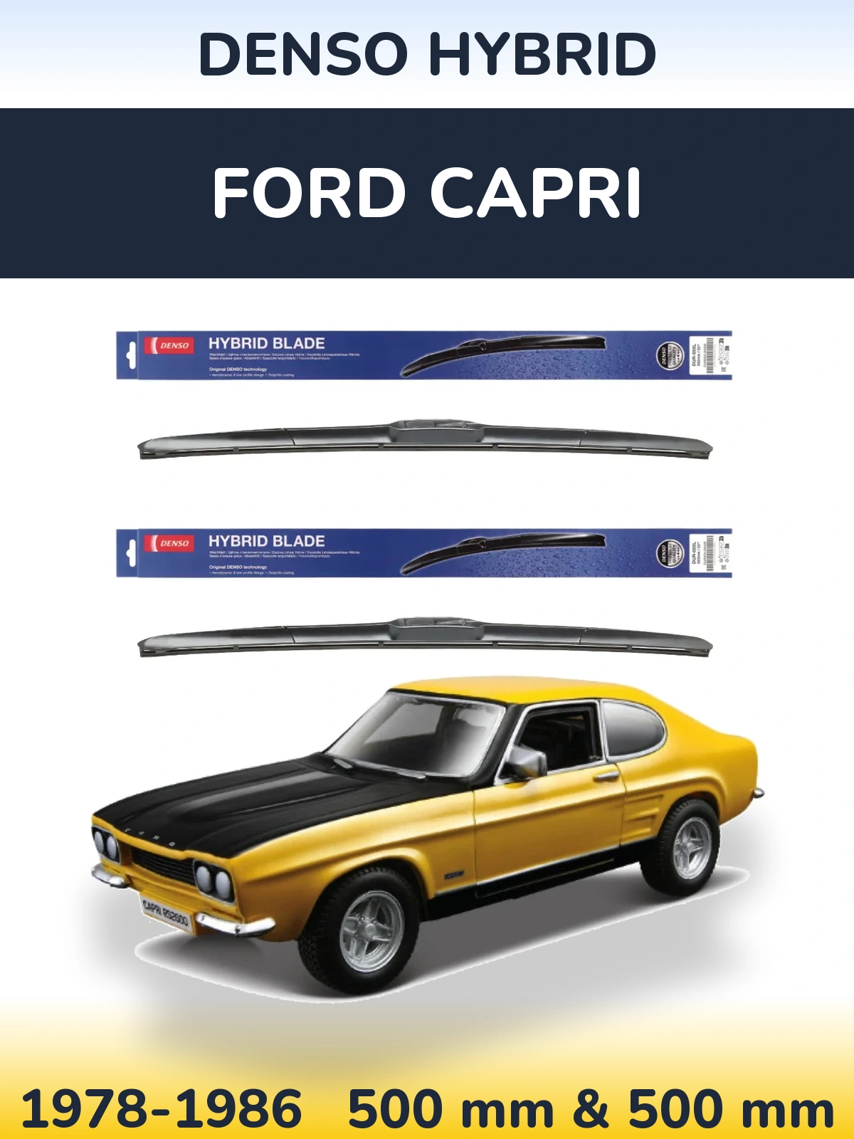 Ștergătoare Denso Hybrid pentru Ford Capri