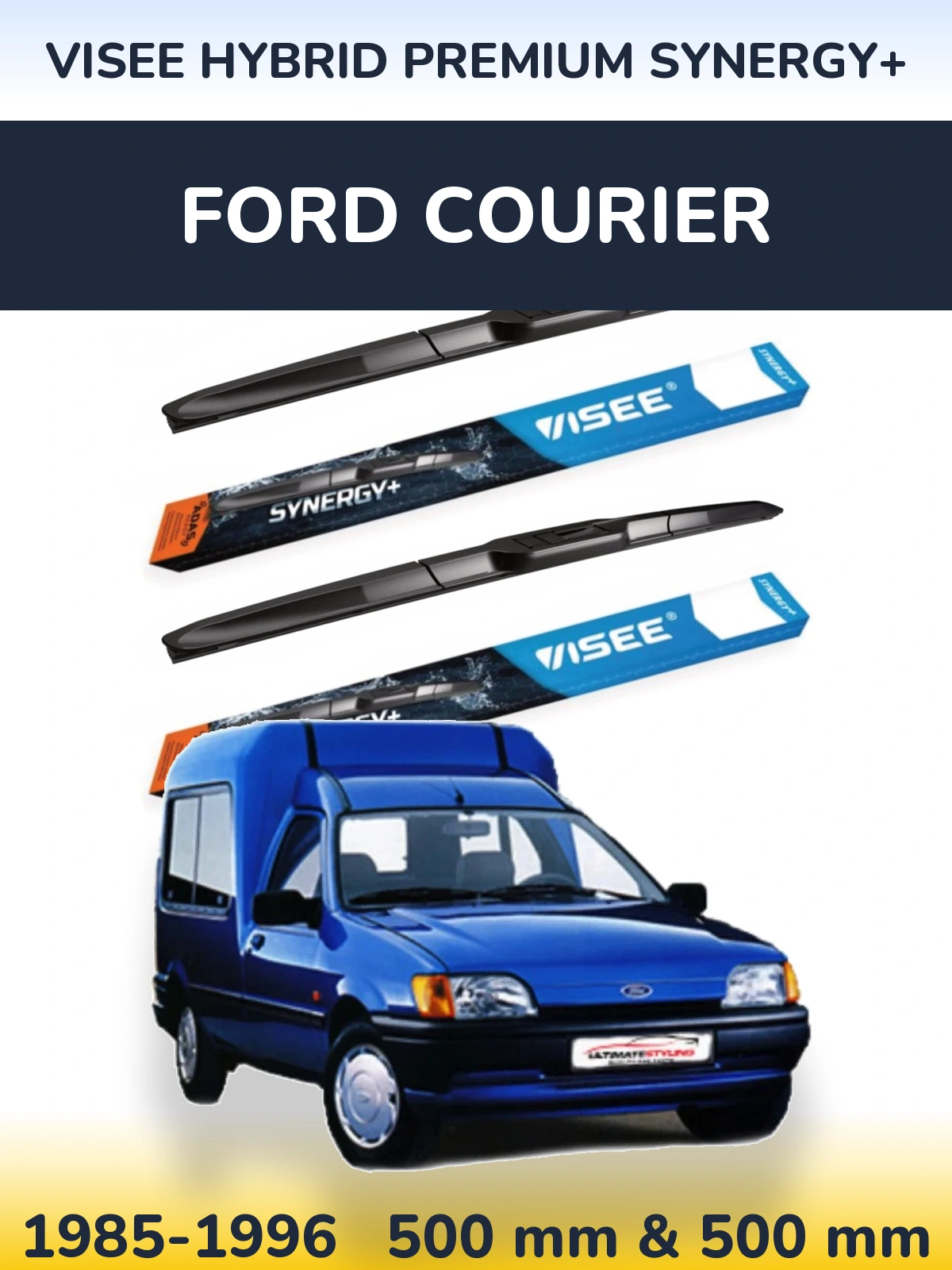 Ștergătoare VISEE HYBRID PREMIUM SYNERGY+ pentru Ford Courier