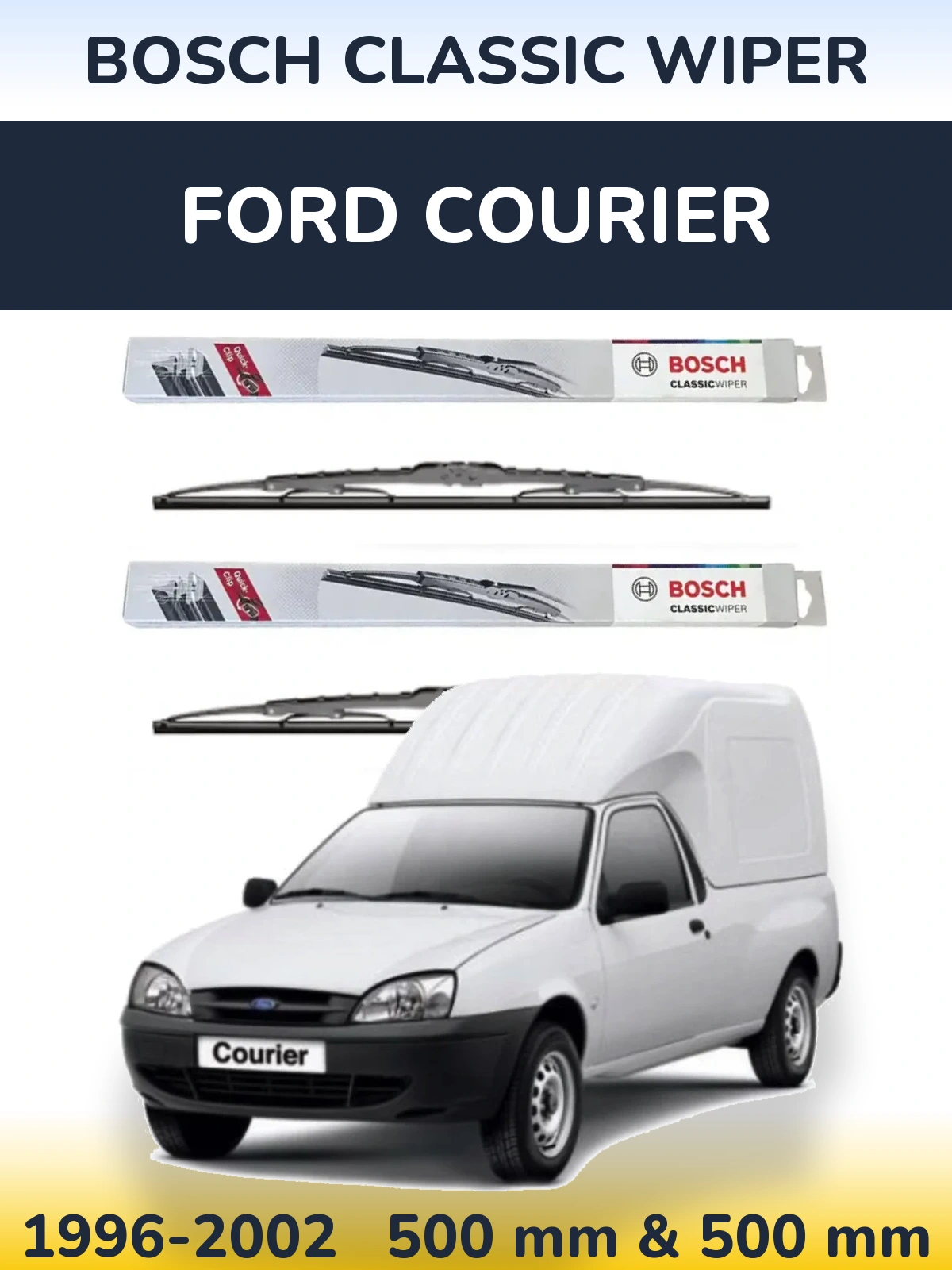 Ștergătoare BOSCH Classic Wiper pentru Ford Courier