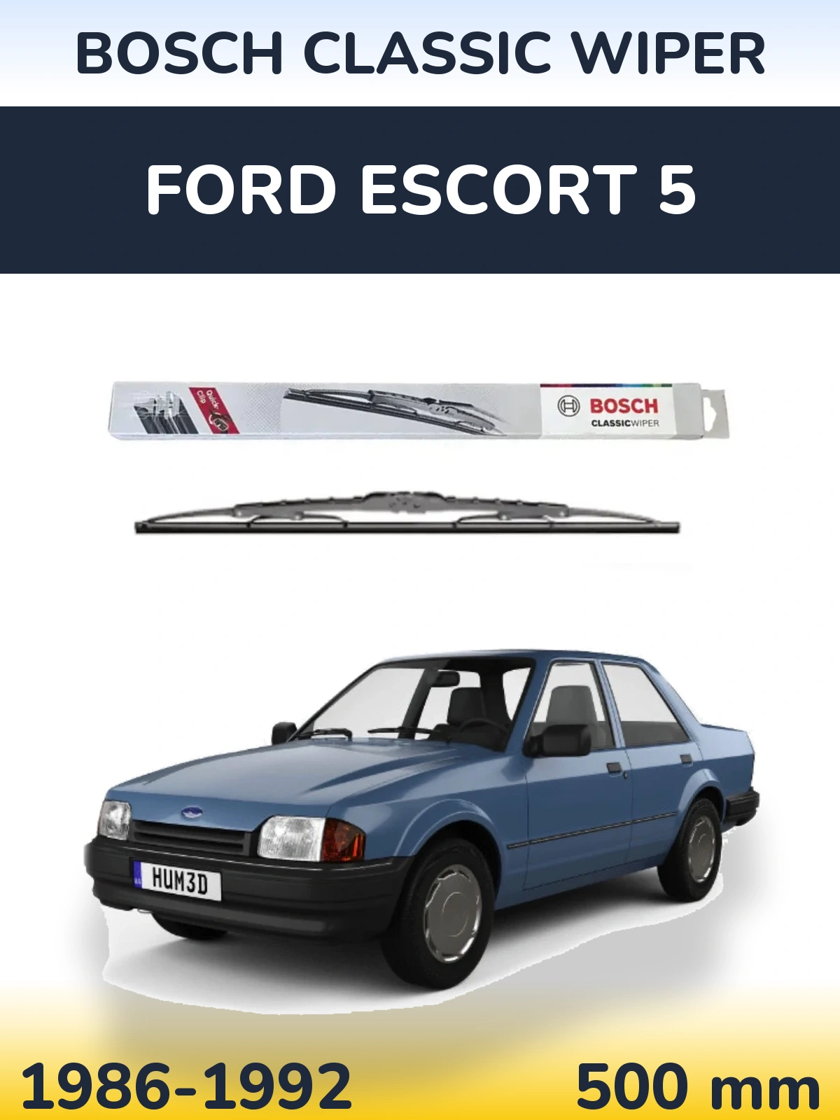 Ștergătoare BOSCH Classic Wiper pentru Ford Escort 5