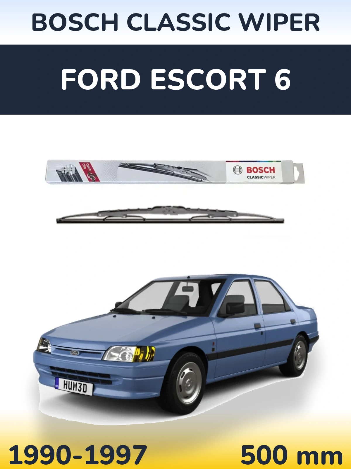 Ștergătoare BOSCH Classic Wiper pentru Ford Escort 6