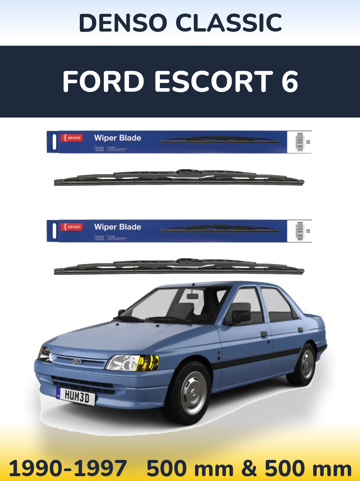 Ștergătoare Denso Classic pentru Ford Escort 6