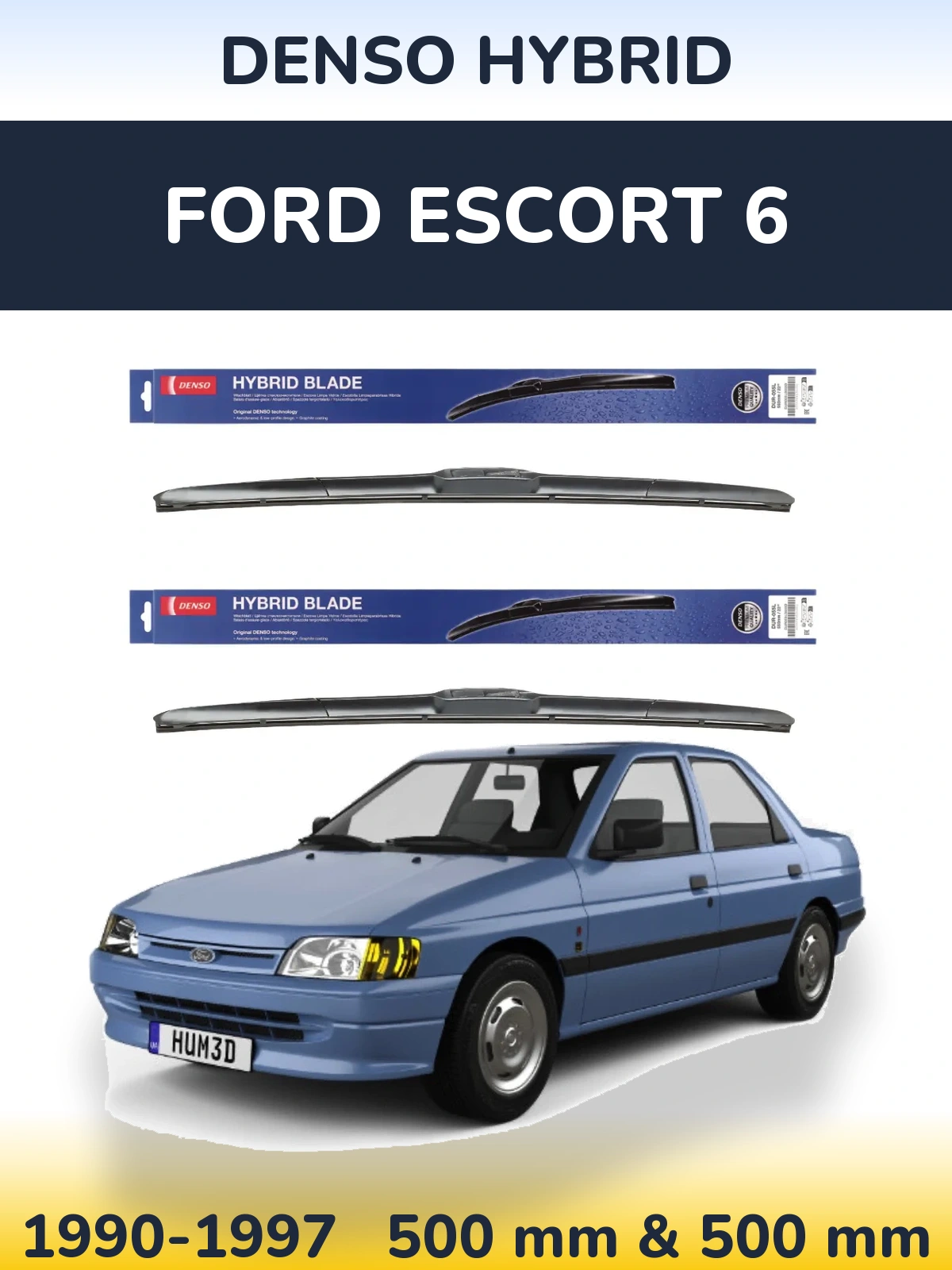 Ștergătoare Denso Hybrid pentru Ford Escort 6