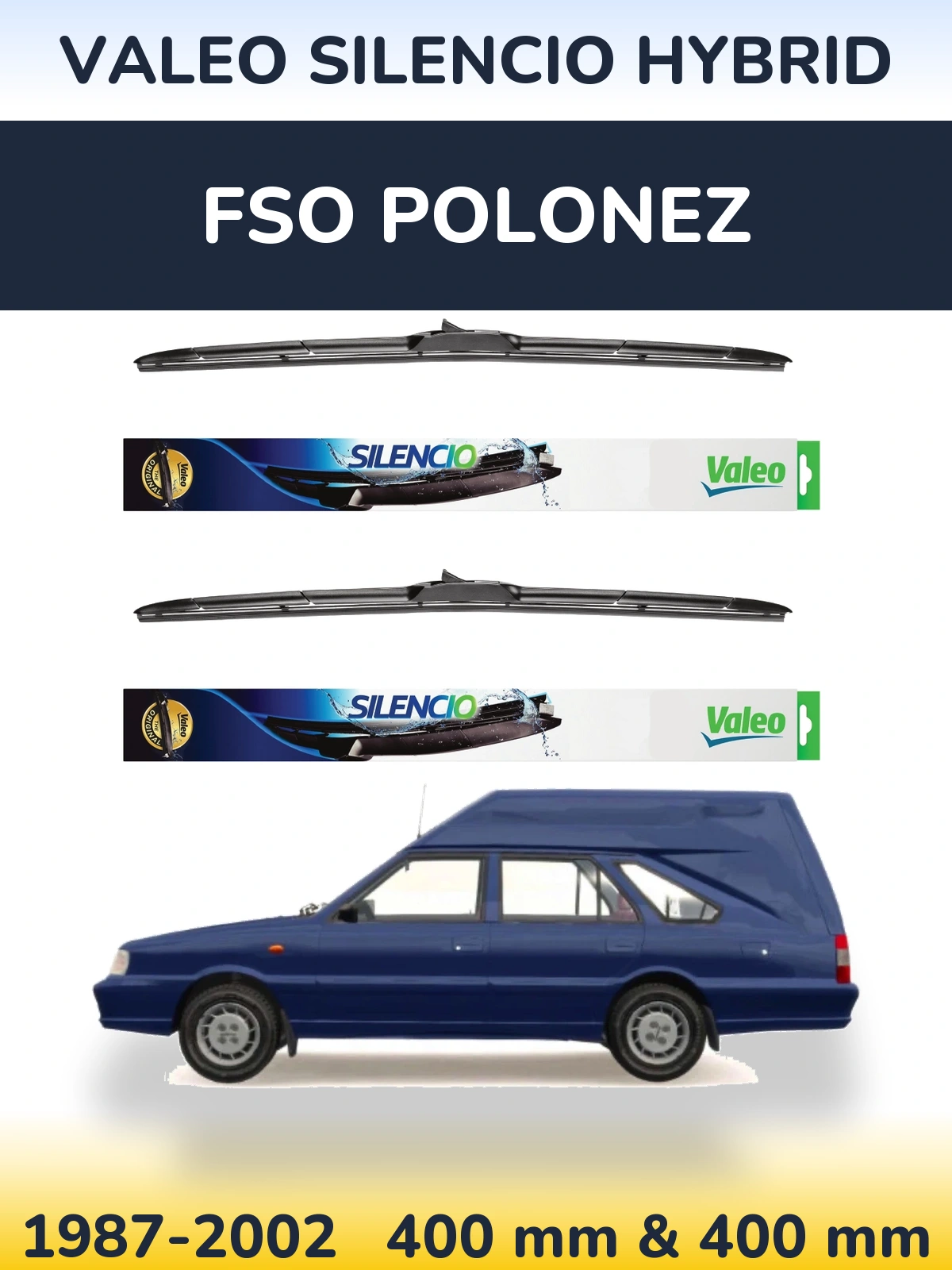 Ștergătoare Valeo Silencio Hybrid pentru FSO Polonez
