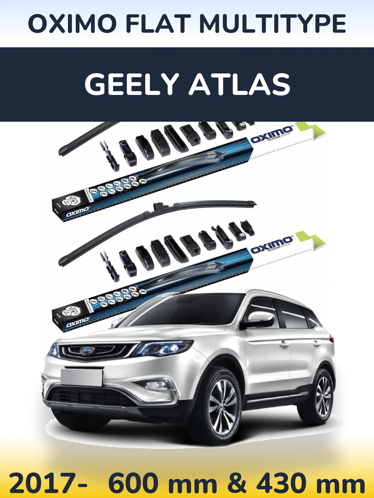 Ștergătoare Oximo Flat MultiTipe pentru Geely Atlas