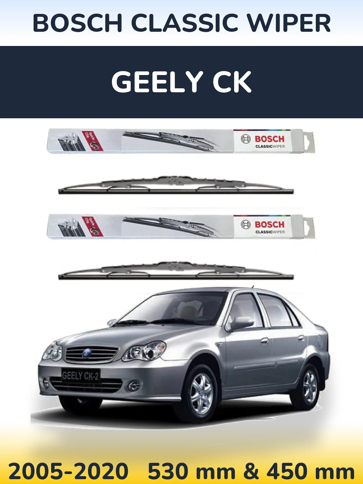 Ștergătoare BOSCH Classic Wiper pentru Geely CK