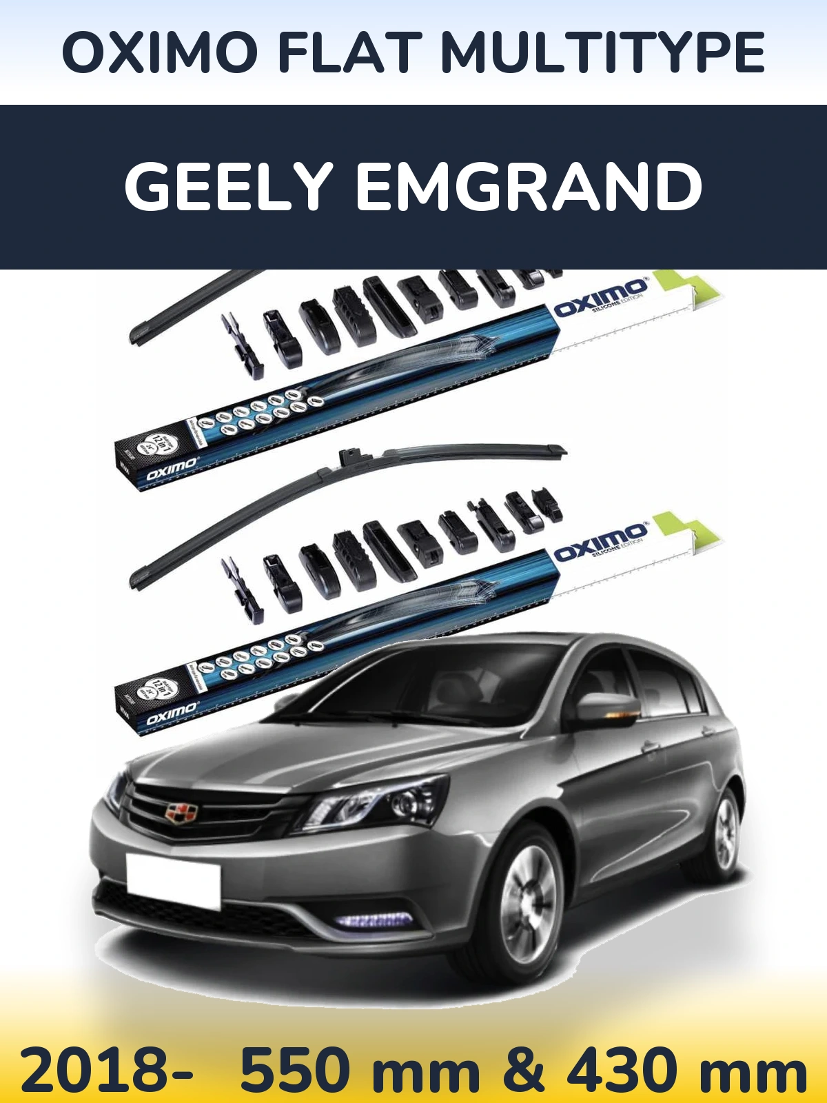 Ștergătoare Oximo Flat MultiTipe pentru Geely Emgrand