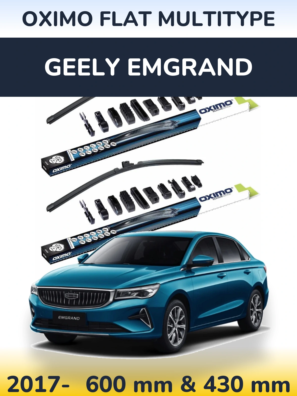 Ștergătoare Oximo Flat MultiTipe pentru Geely Emgrand