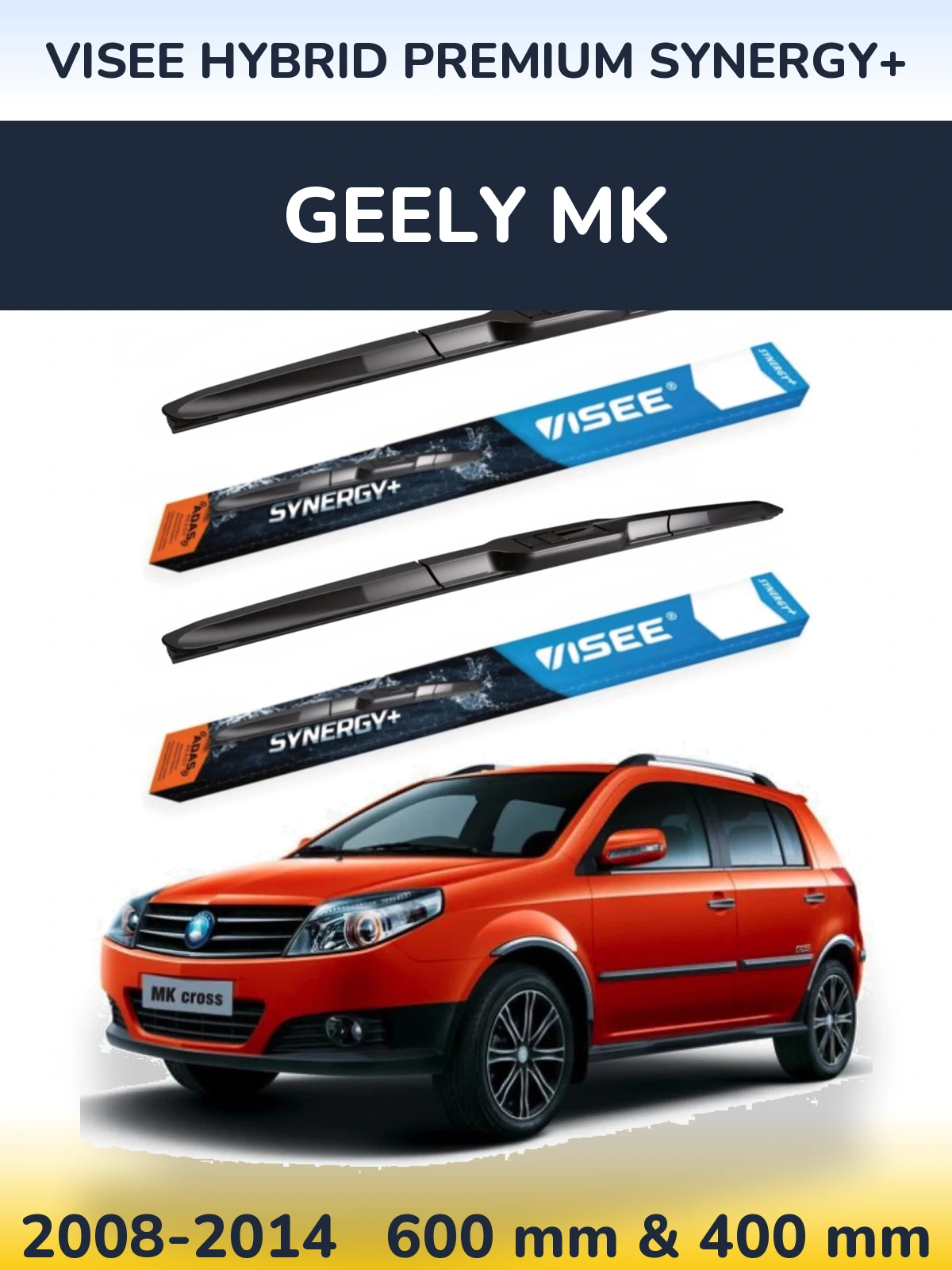 Ștergătoare VISEE HYBRID PREMIUM SYNERGY+ pentru Geely MK