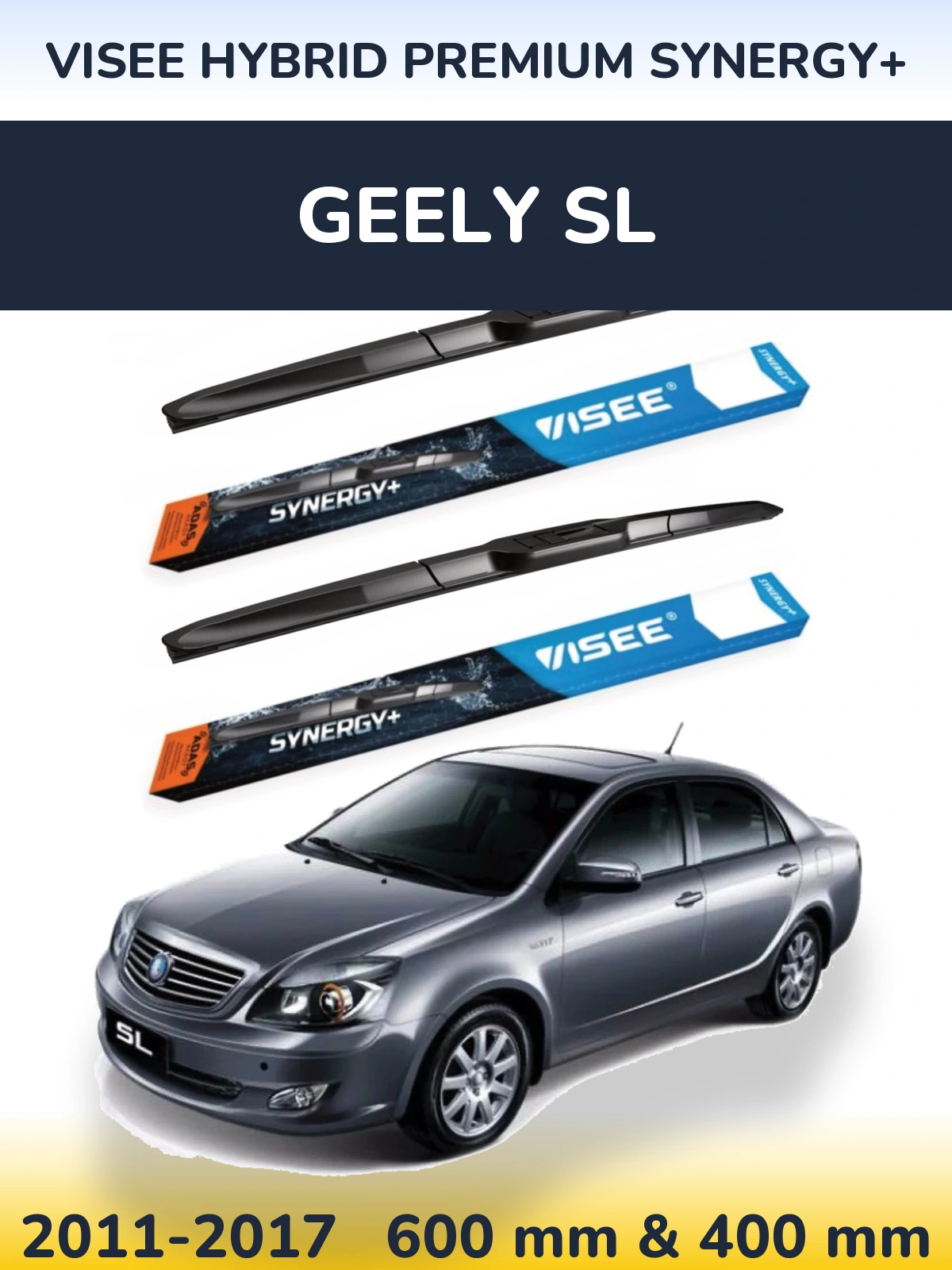 Ștergătoare VISEE HYBRID PREMIUM SYNERGY+ pentru Geely SL