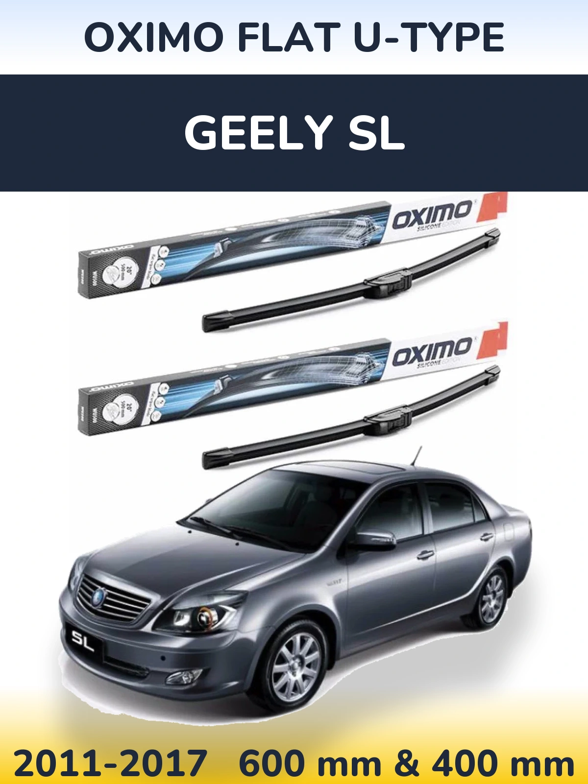 Ștergătoare Oximo Flat U-type pentru Geely SL