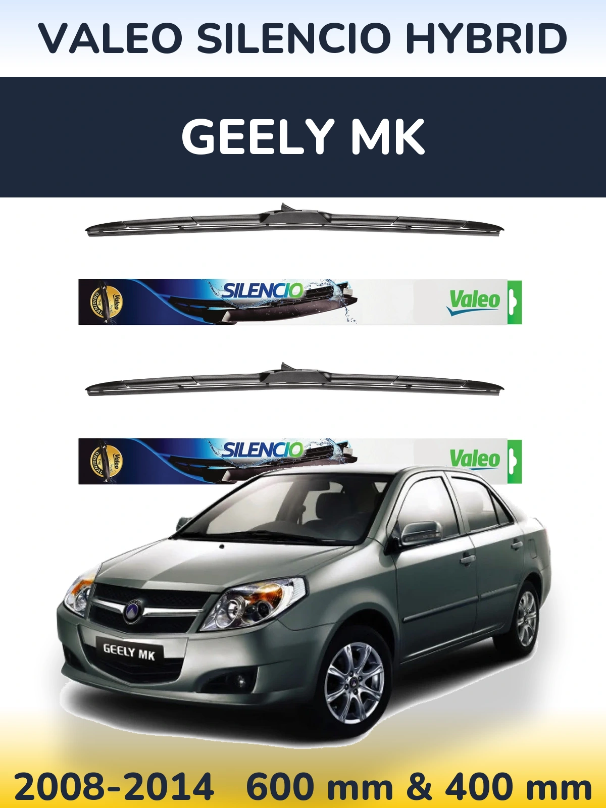 Ștergătoare Valeo Silencio Hybrid pentru Geely MK