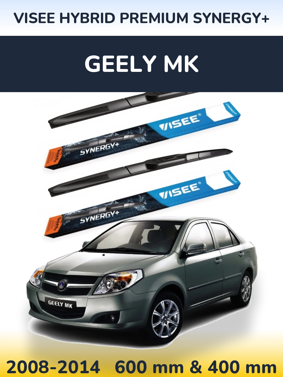 Ștergătoare VISEE HYBRID PREMIUM SYNERGY+ pentru Geely MK
