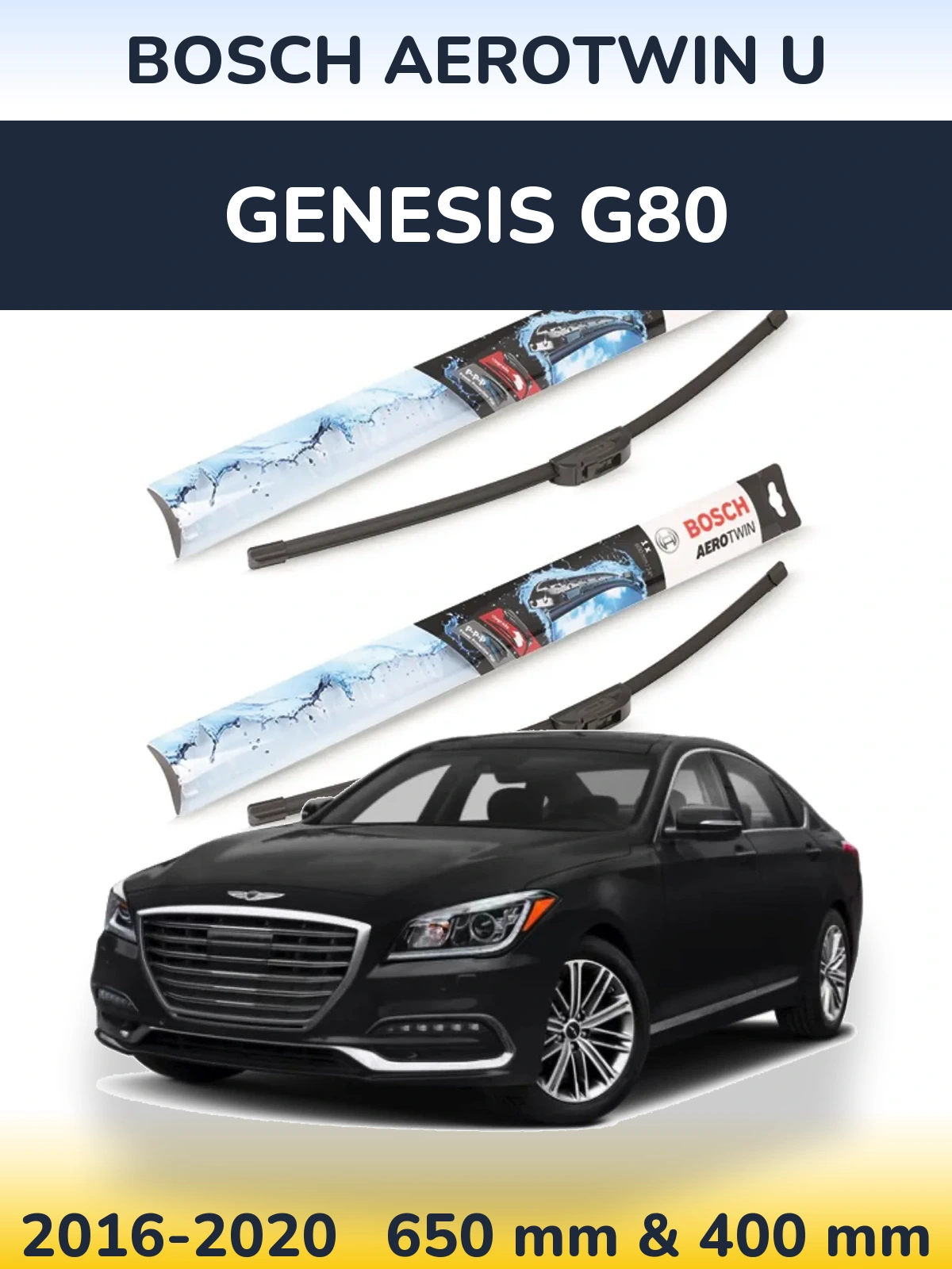 Ștergătoare BOSCH AeroTwin U pentru Genesis G80