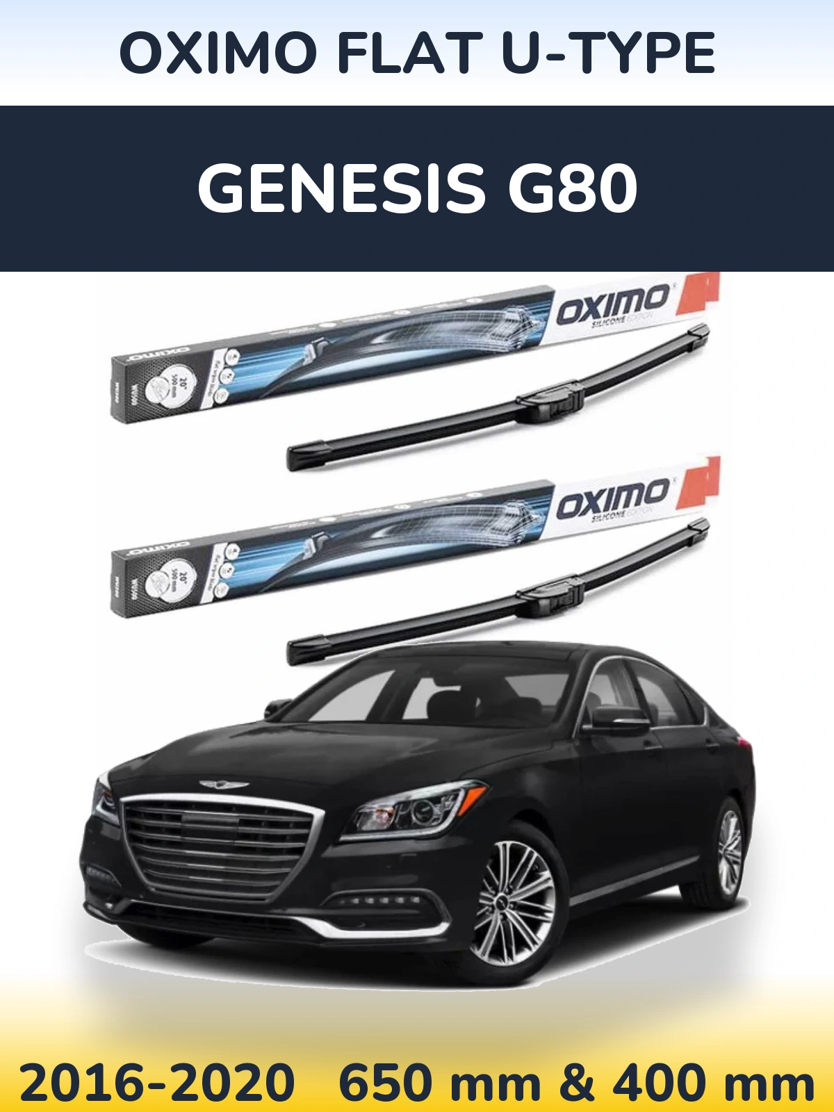 Ștergătoare Oximo Flat U-type pentru Genesis G80