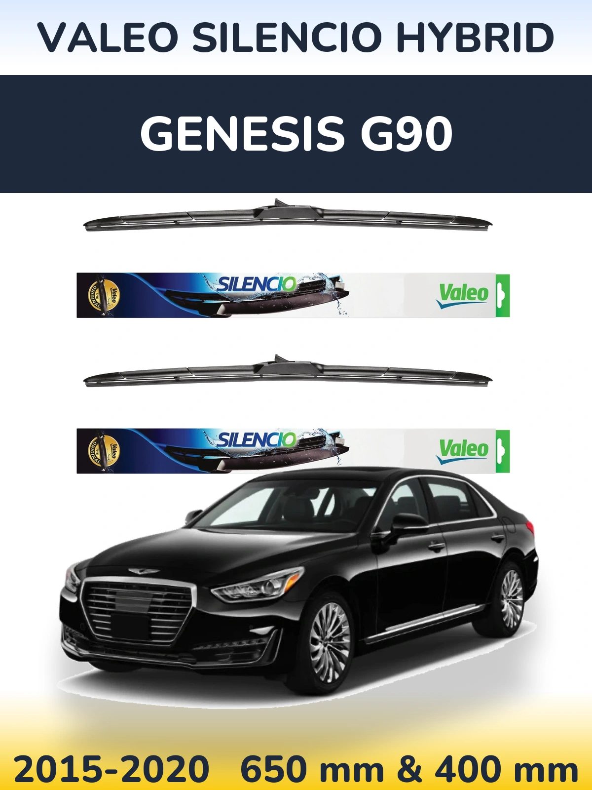 Ștergătoare Valeo Silencio Hybrid pentru Genesis G90