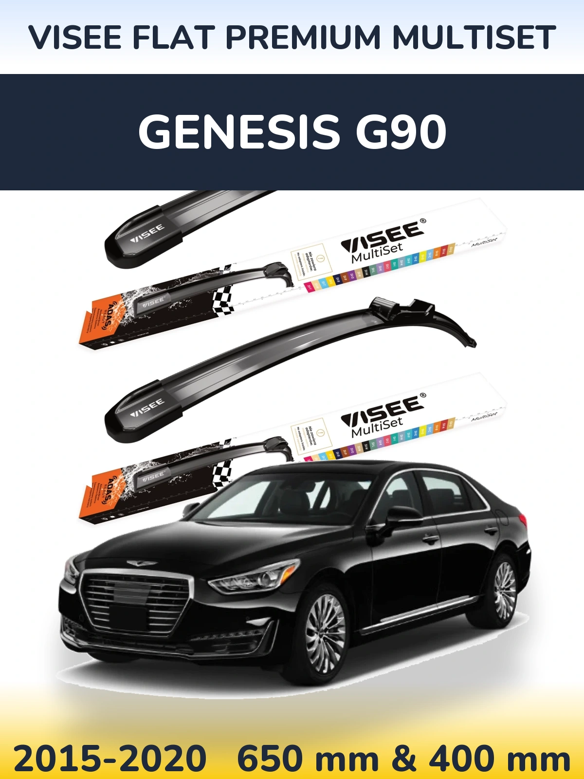 Ștergătoare VISEE FLAT PREMIUM MultiSet pentru Genesis G90