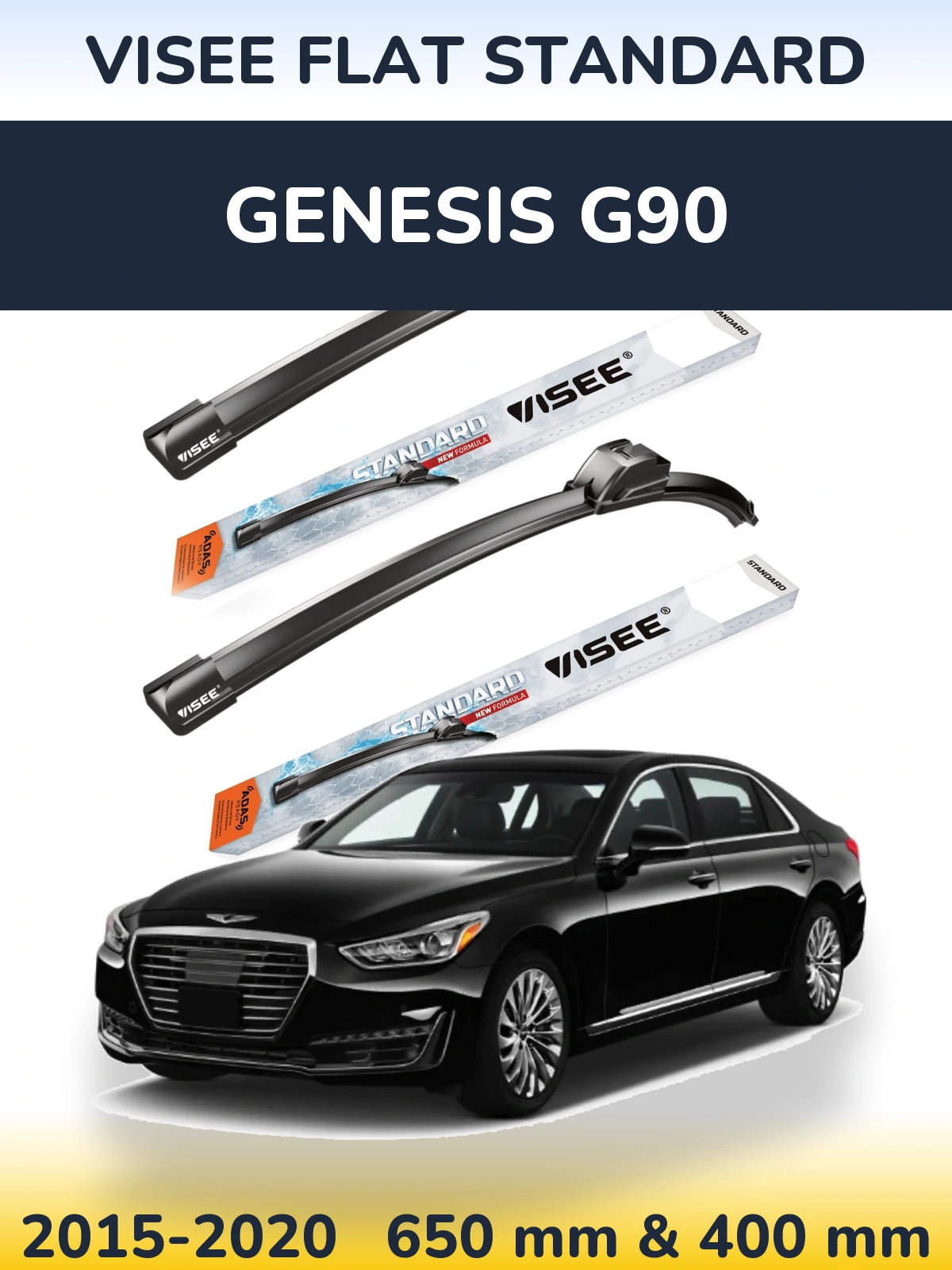 Ștergătoare VISEE FLAT STANDARD pentru Genesis G90