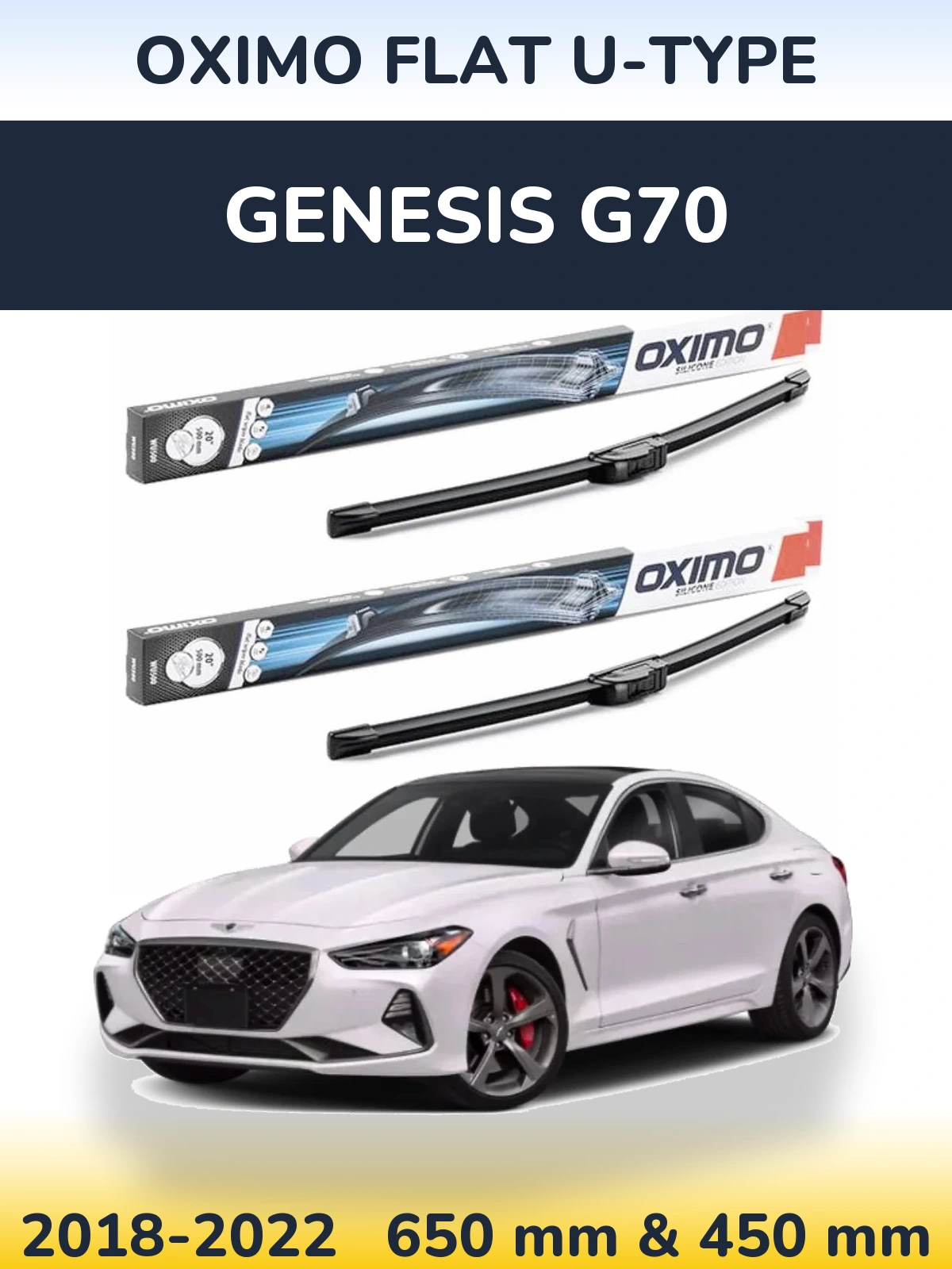 Ștergătoare Oximo Flat U-type pentru Genesis G70