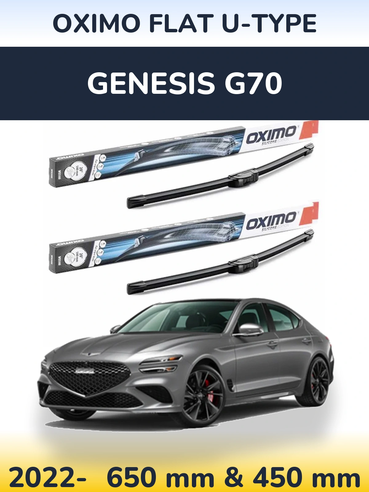 Ștergătoare Oximo Flat U-type pentru Genesis G70