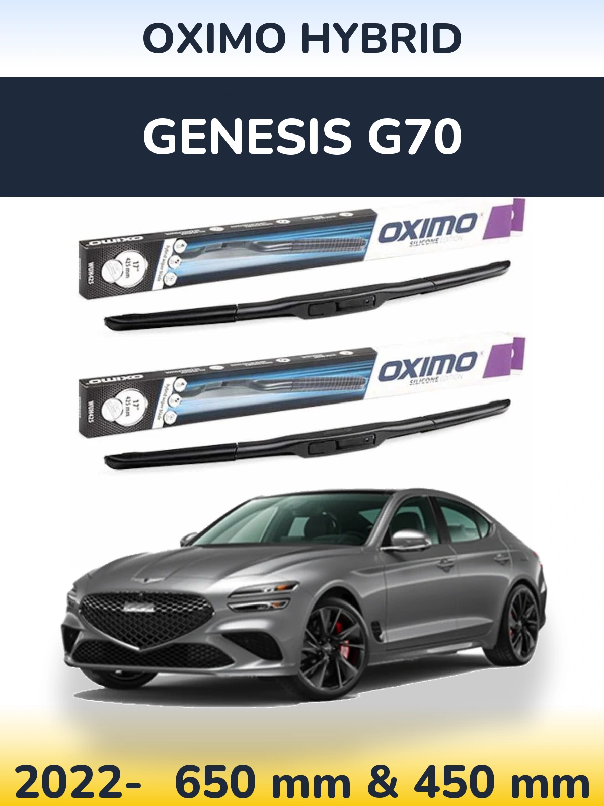 Ștergătoare Oximo Hybrid pentru Genesis G70