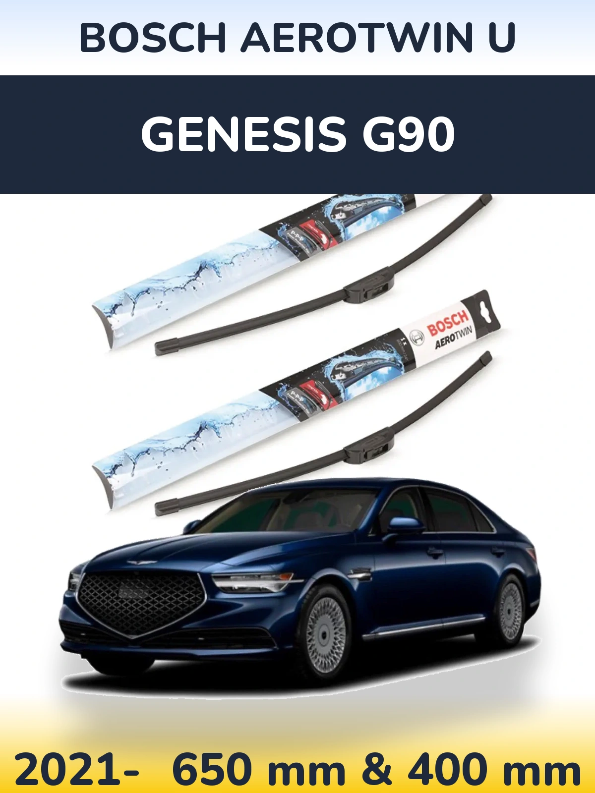 Ștergătoare BOSCH AeroTwin U pentru Genesis G90