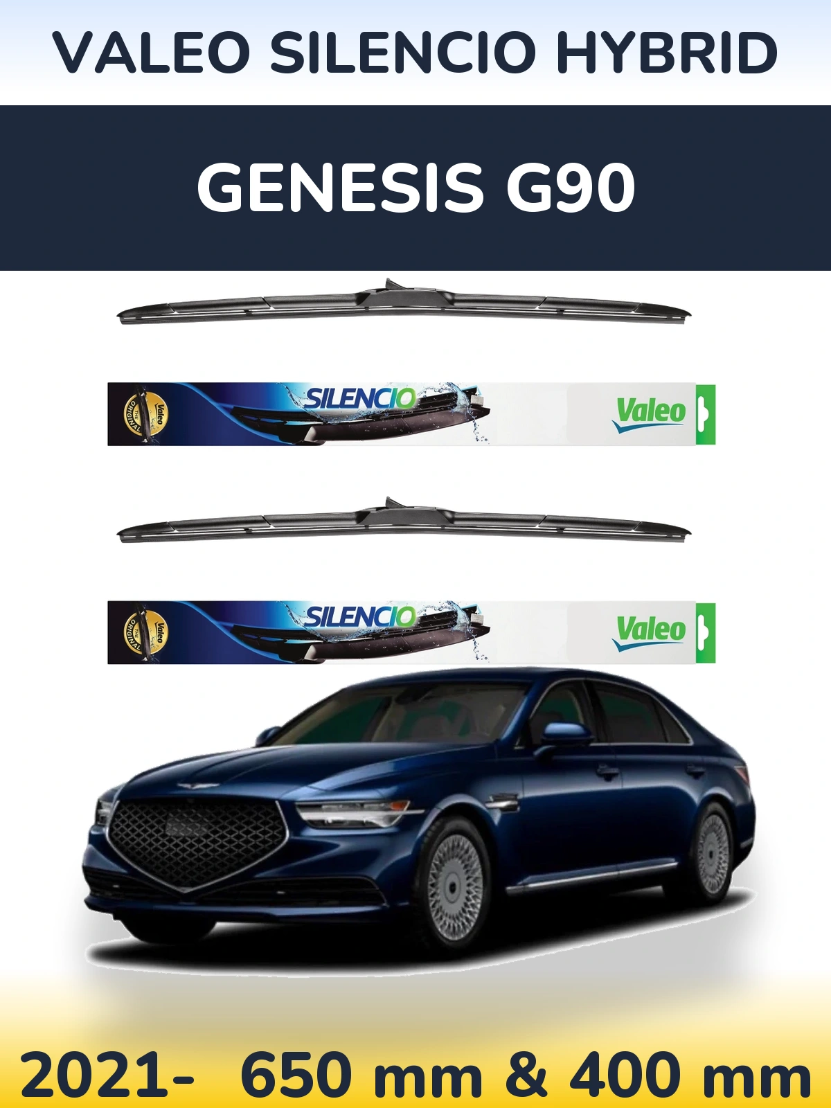 Ștergătoare Valeo Silencio Hybrid pentru Genesis G90