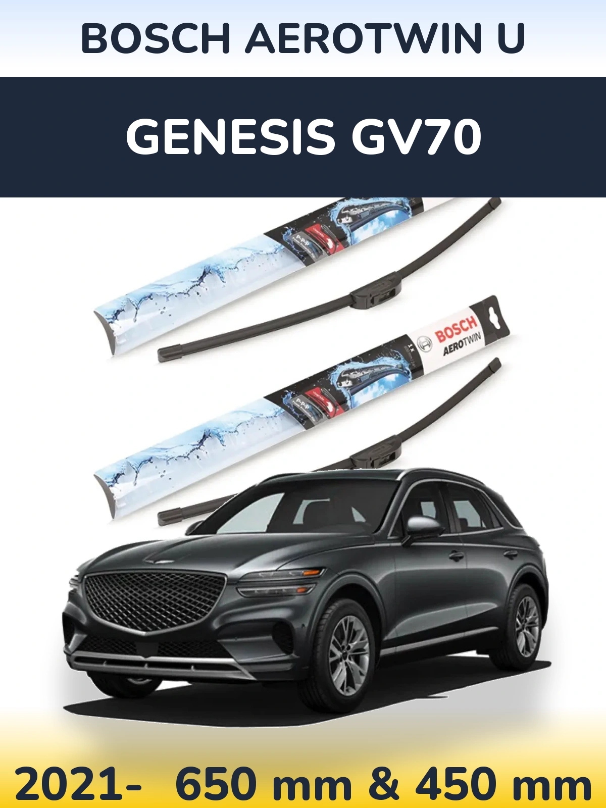 Ștergătoare BOSCH AeroTwin U pentru Genesis GV70