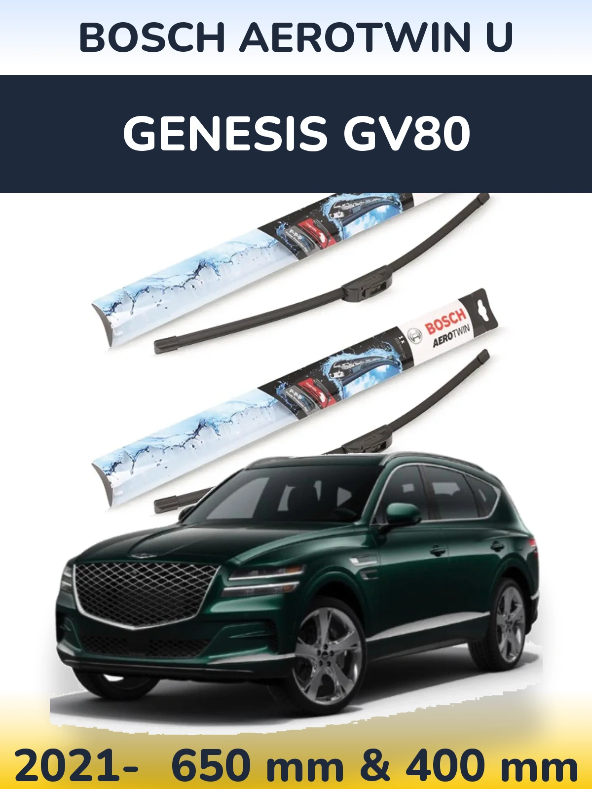 Ștergătoare BOSCH AeroTwin U pentru Genesis GV80