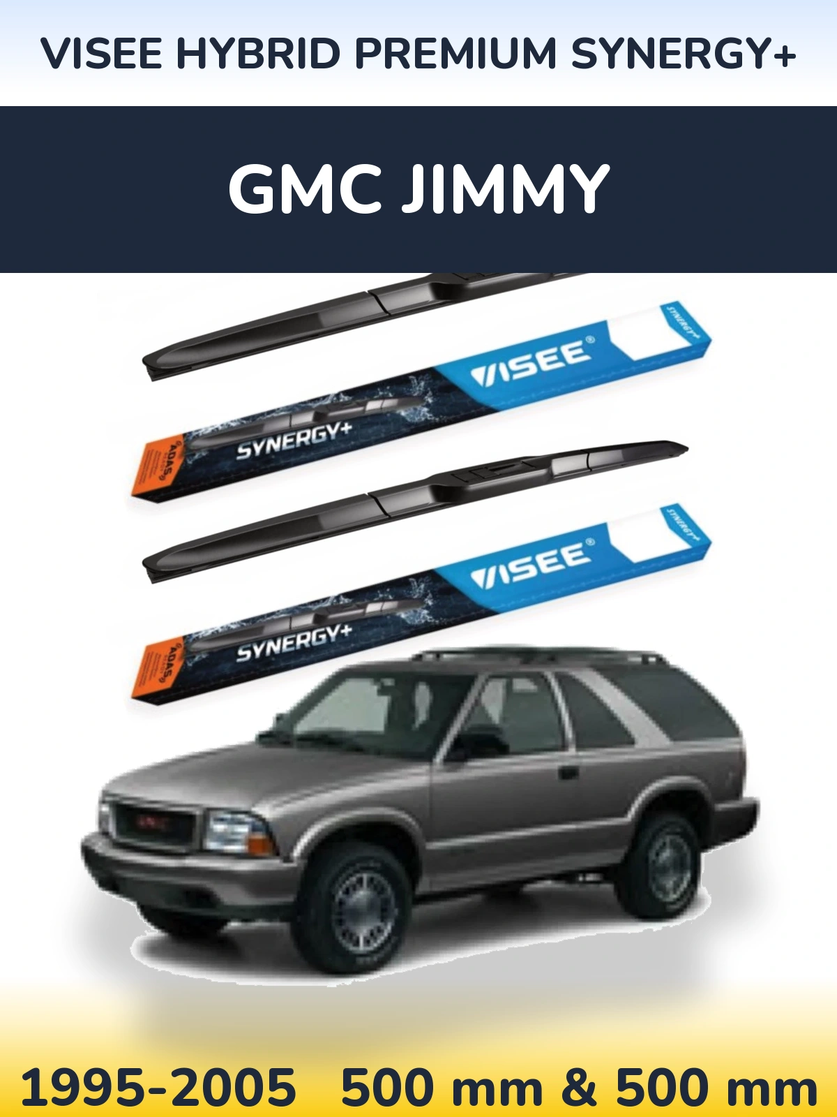 Ștergătoare VISEE HYBRID PREMIUM SYNERGY+ pentru GMC Jimmy