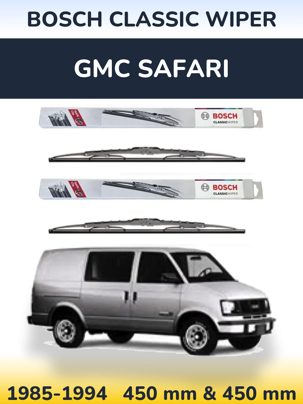 Ștergătoare BOSCH Classic Wiper pentru GMC Safari