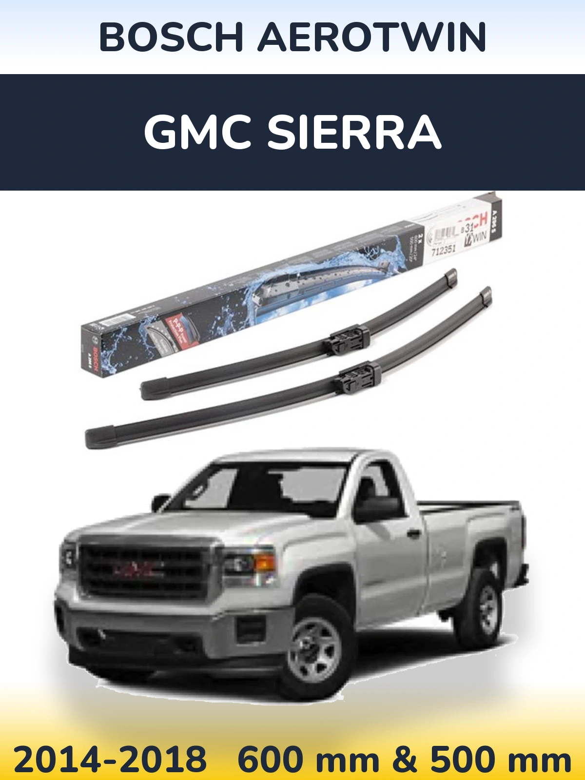 Ștergătoare BOSCH AeroTwin pentru GMC Sierra