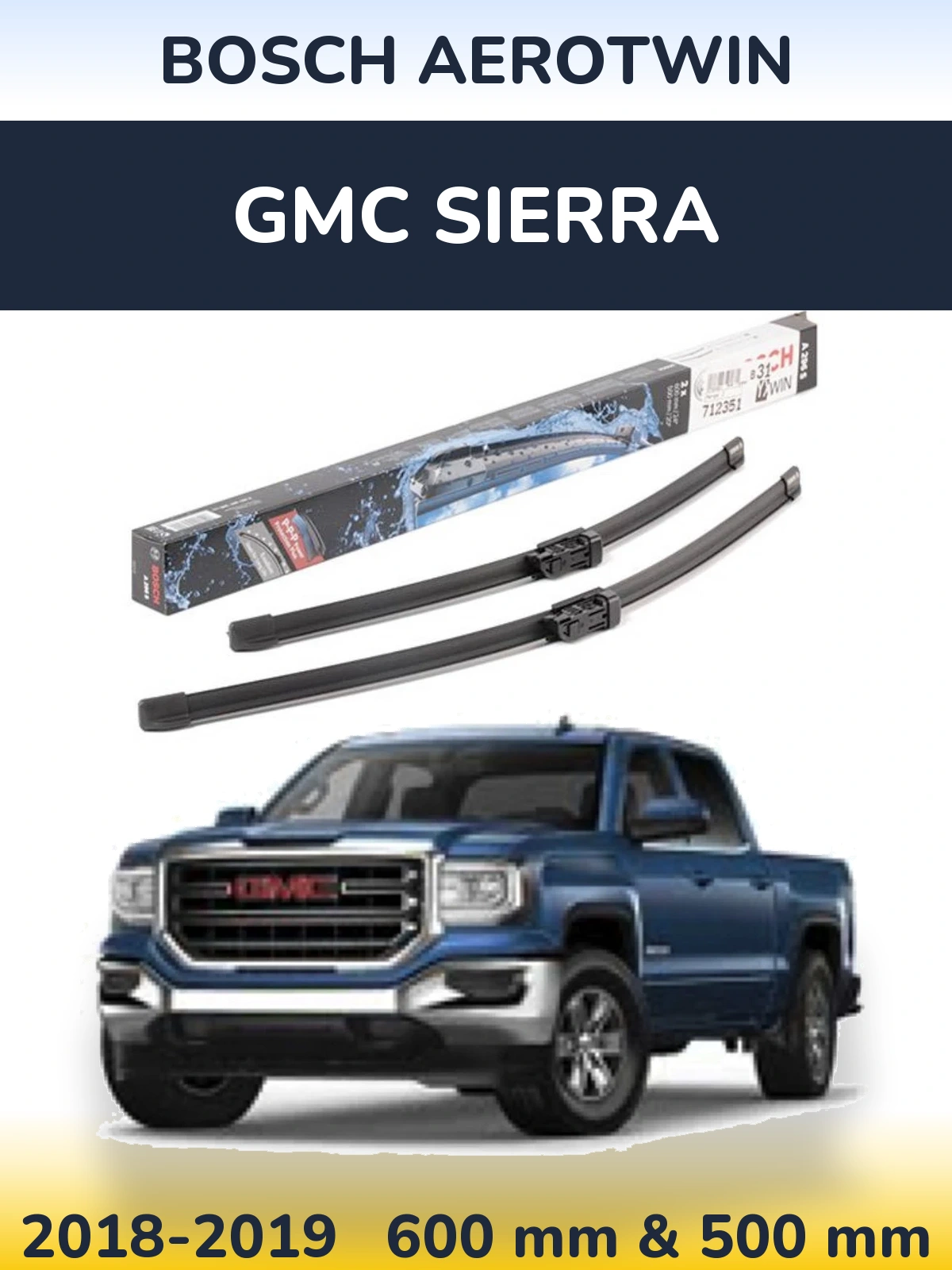 Ștergătoare BOSCH AeroTwin pentru GMC Sierra