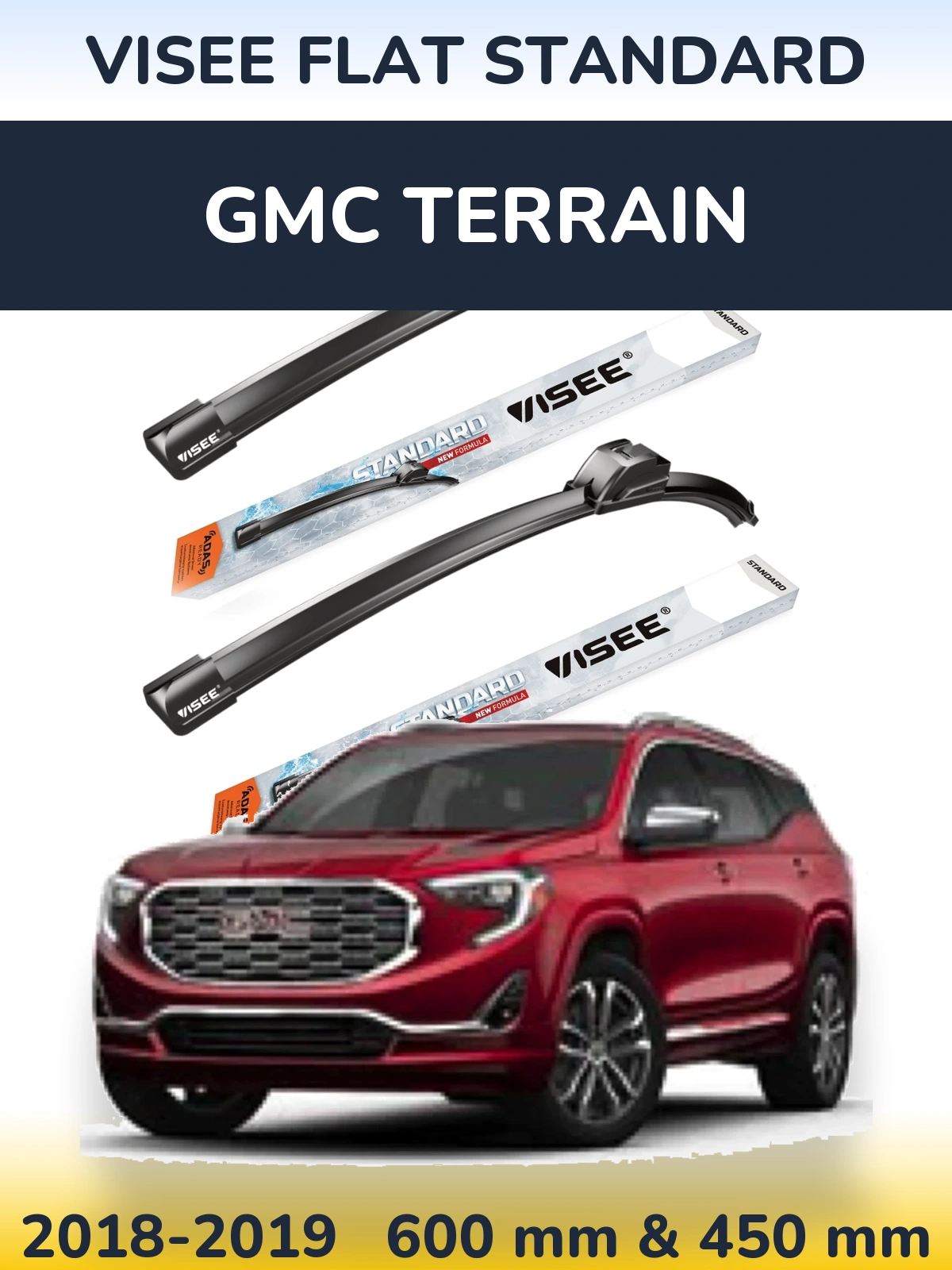 Ștergătoare VISEE FLAT STANDARD pentru GMC Terrain