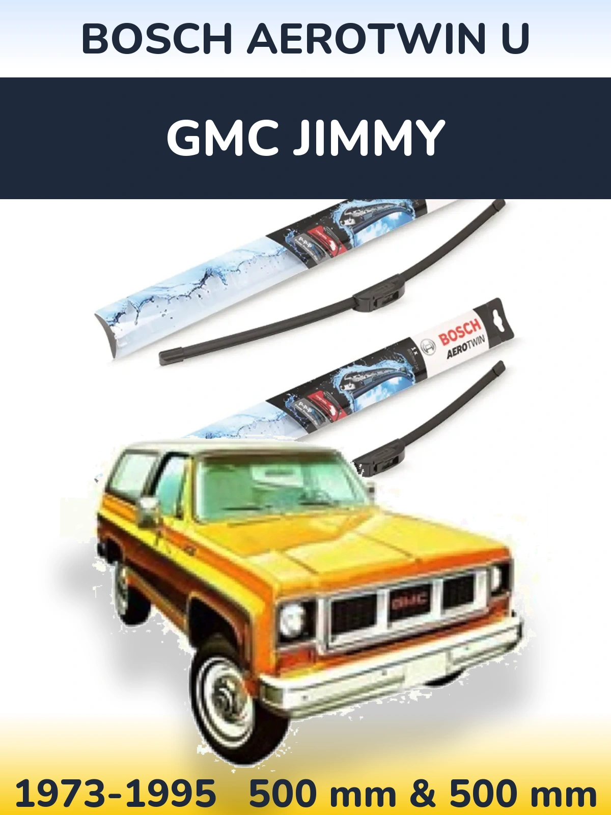 Ștergătoare BOSCH AeroTwin U pentru GMC Jimmy