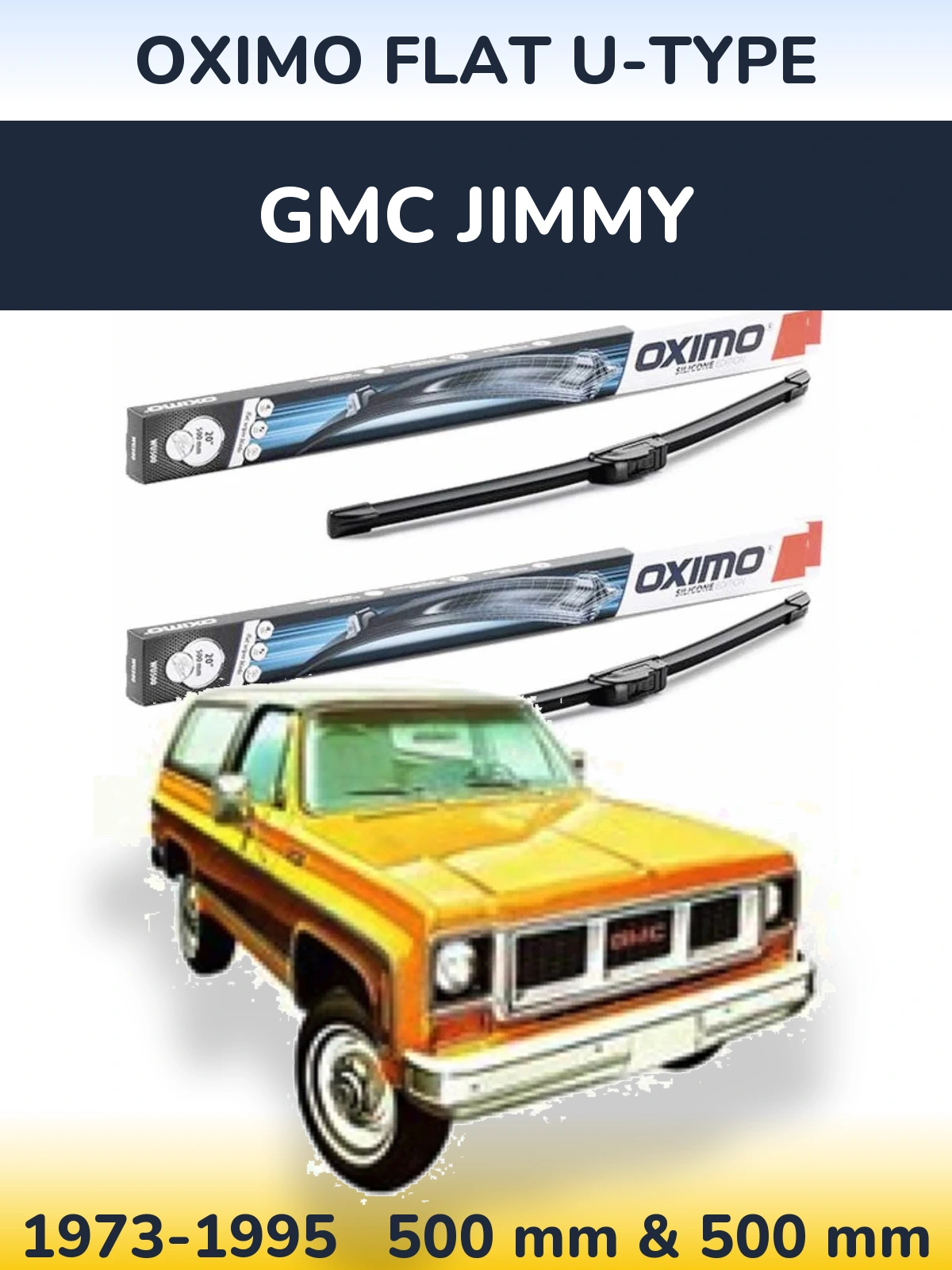 Ștergătoare Oximo Flat U-type pentru GMC Jimmy