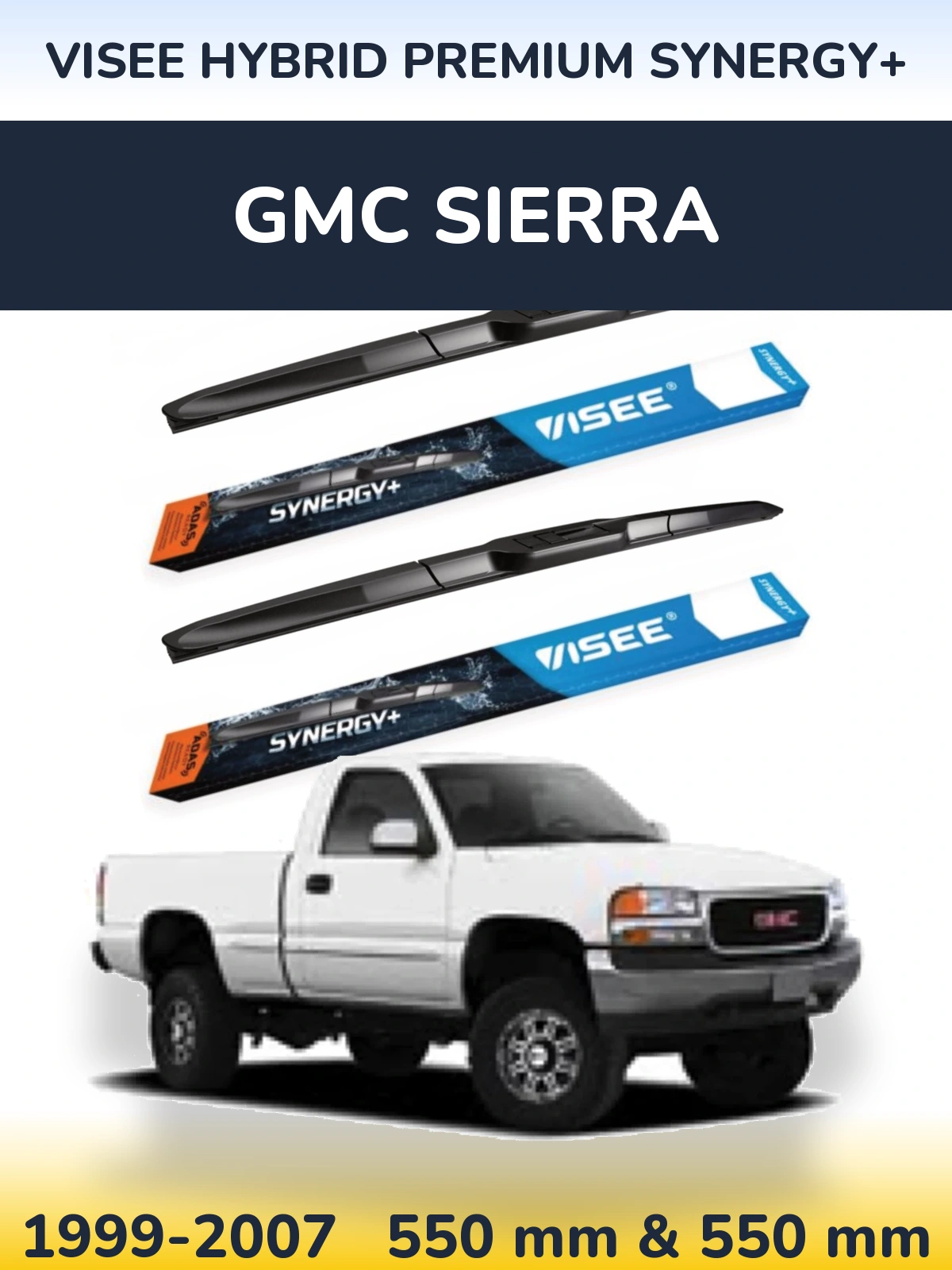 Ștergătoare VISEE HYBRID PREMIUM SYNERGY+ pentru GMC Sierra