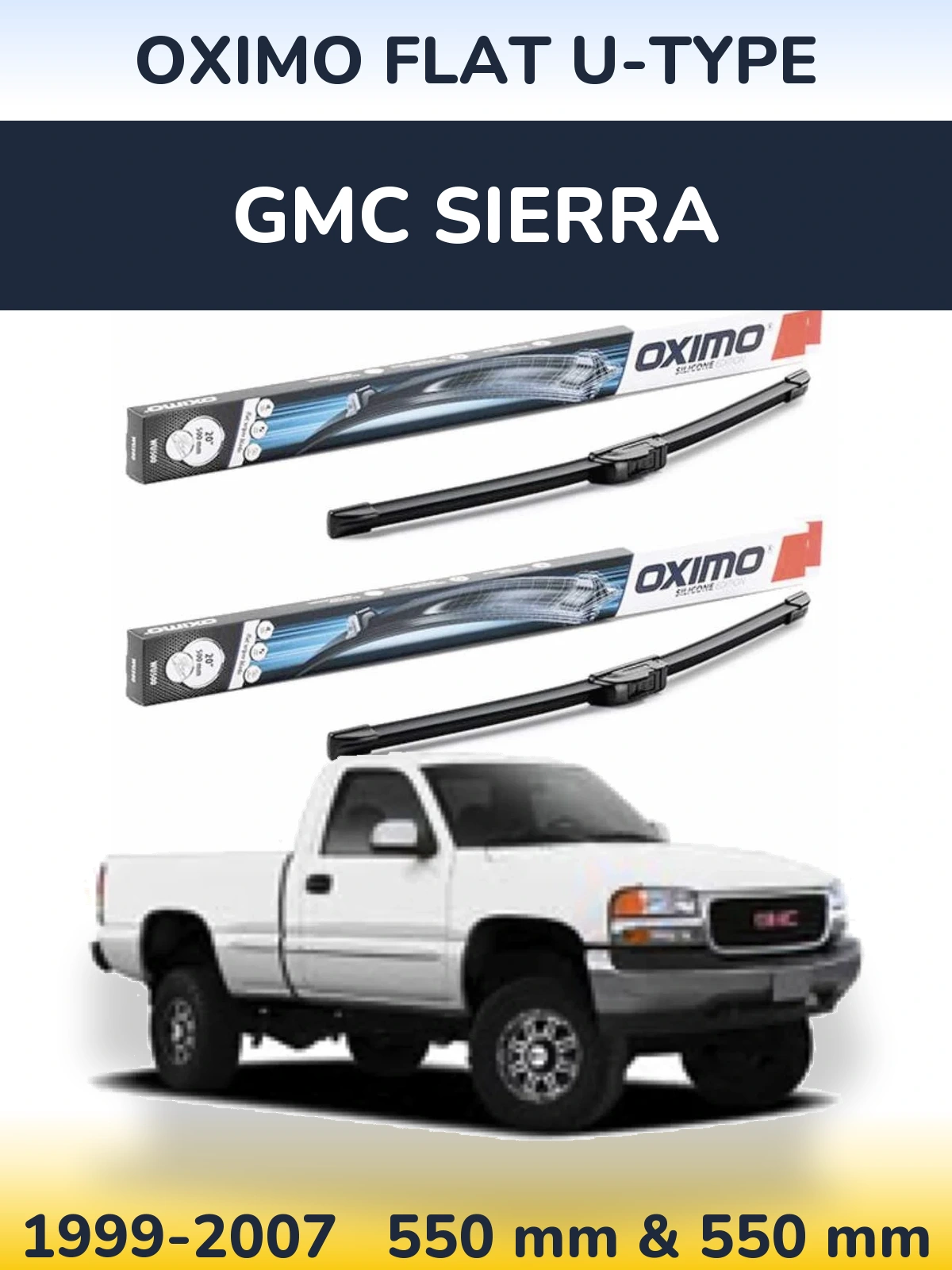 Ștergătoare Oximo Flat U-type pentru GMC Sierra