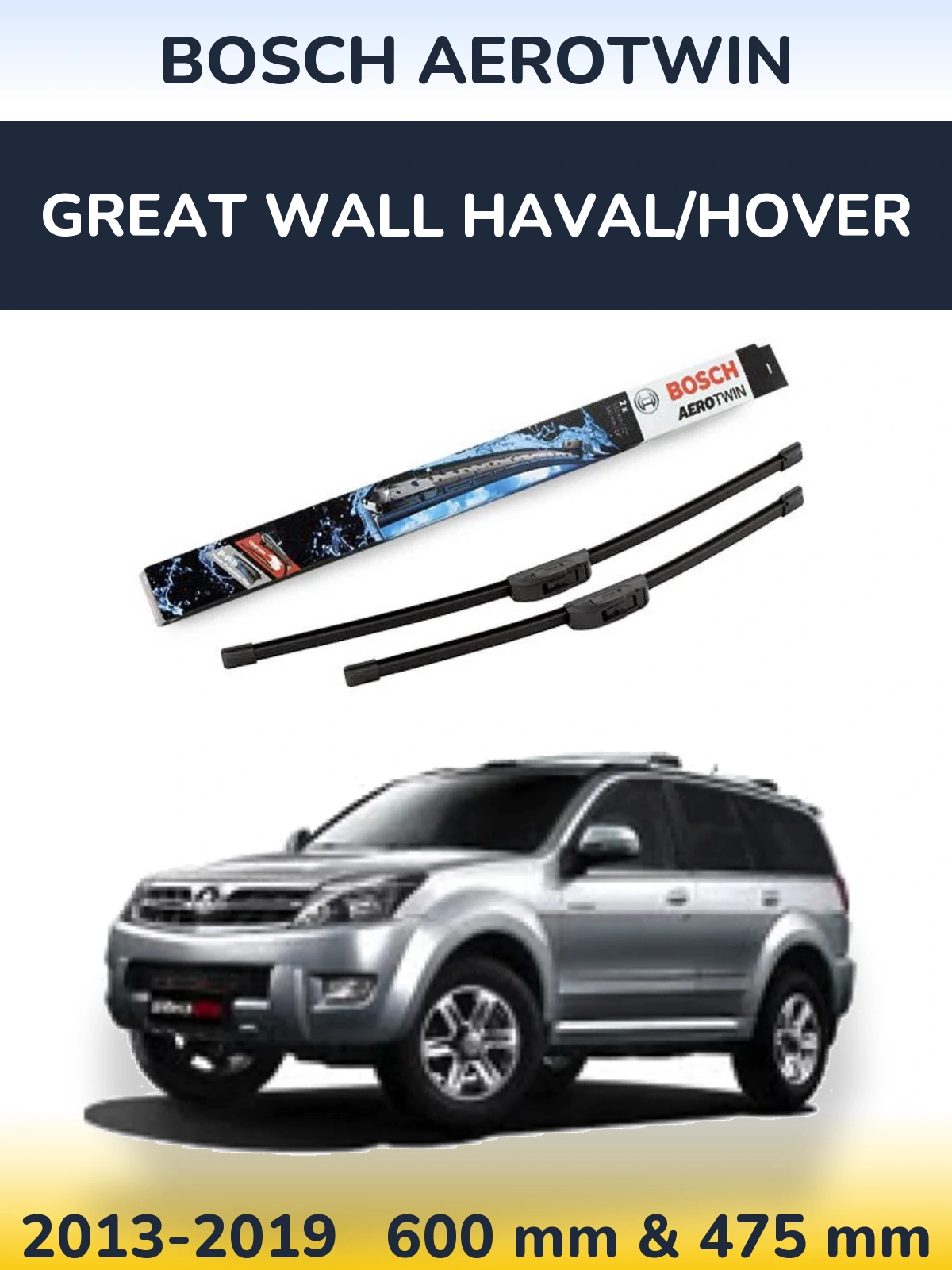 Ștergătoare BOSCH AeroTwin pentru Great Wall Haval/Hover