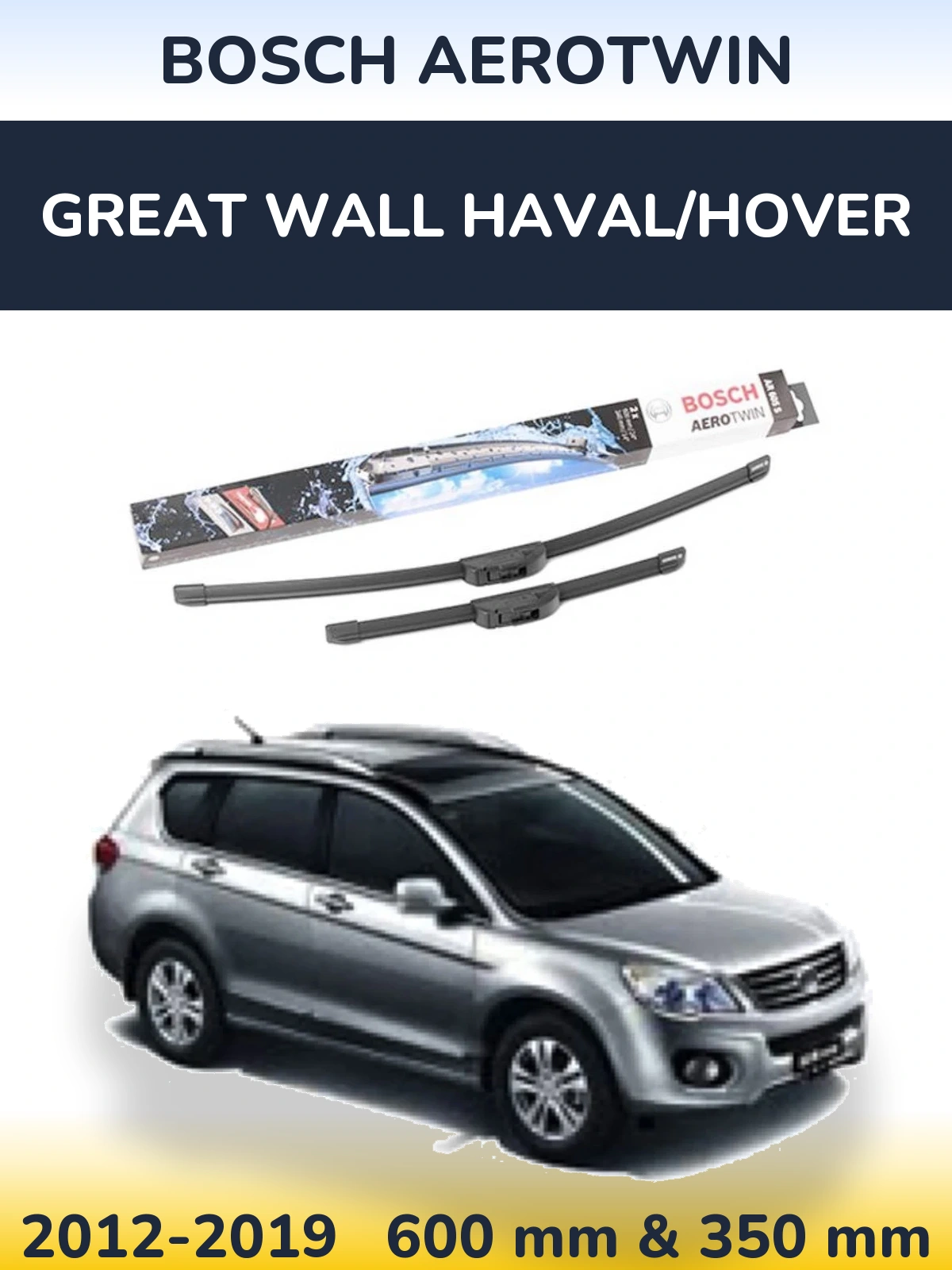 Ștergătoare BOSCH AeroTwin pentru Great Wall Haval/Hover