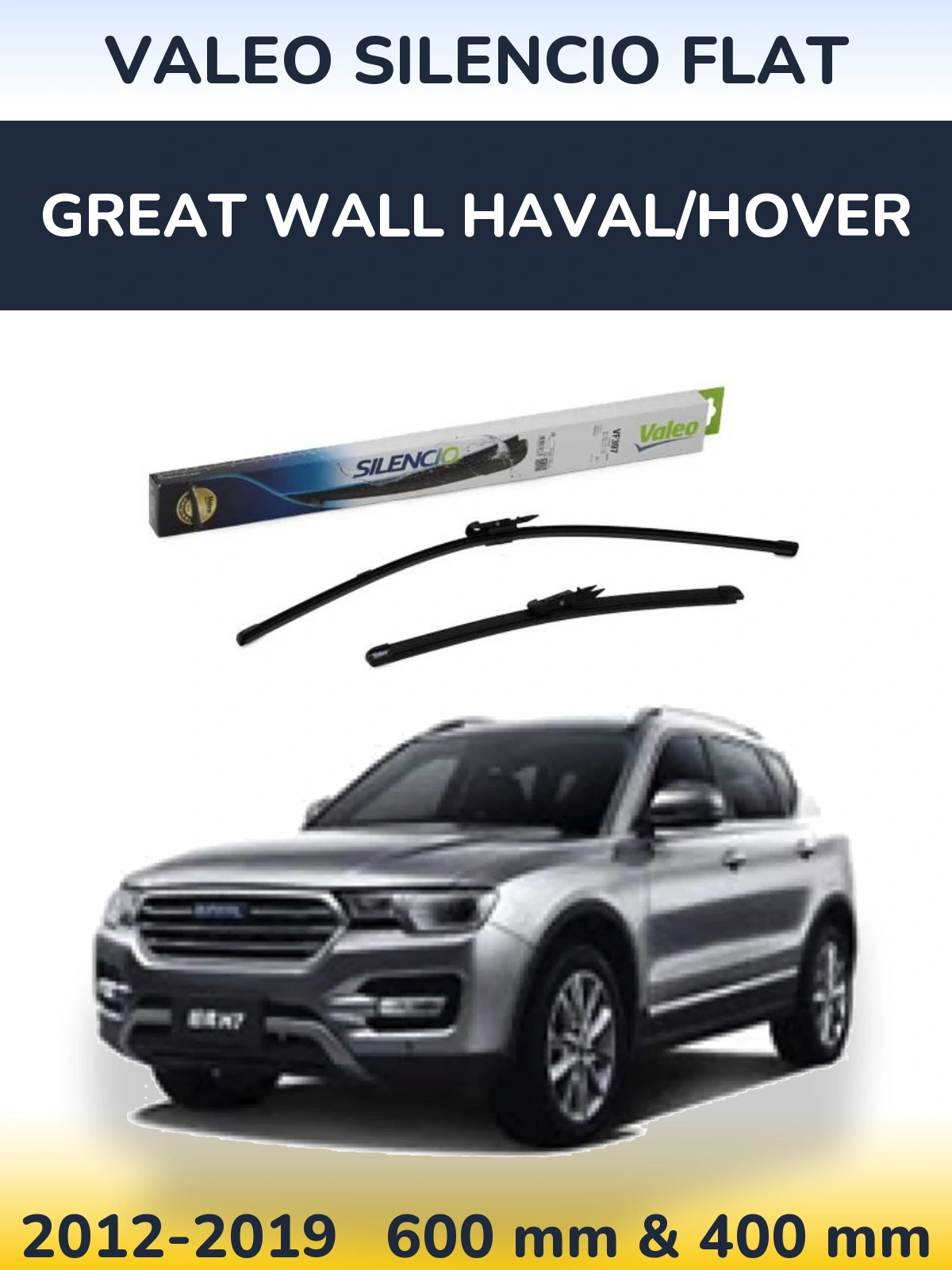 Ștergătoare Valeo Silencio Flat pentru Great Wall Haval/Hover