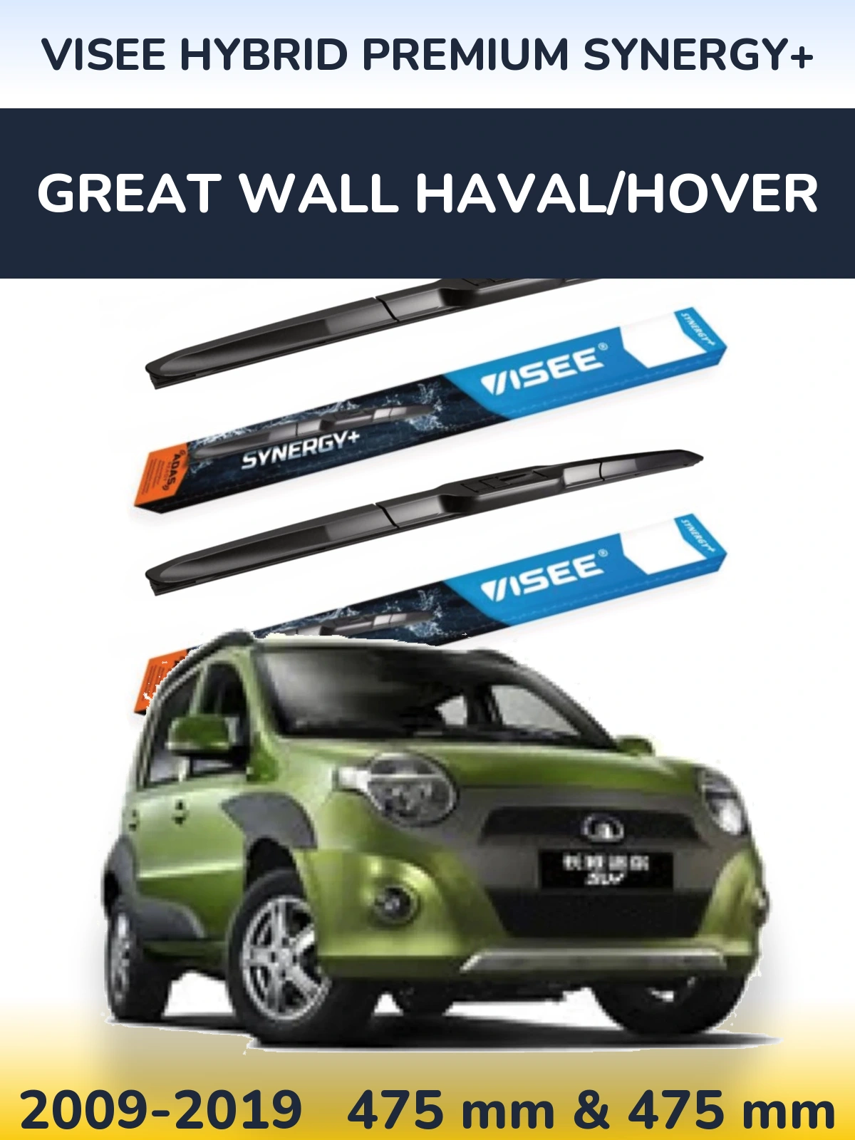 Ștergătoare VISEE HYBRID PREMIUM SYNERGY+ pentru Great Wall Haval/Hover