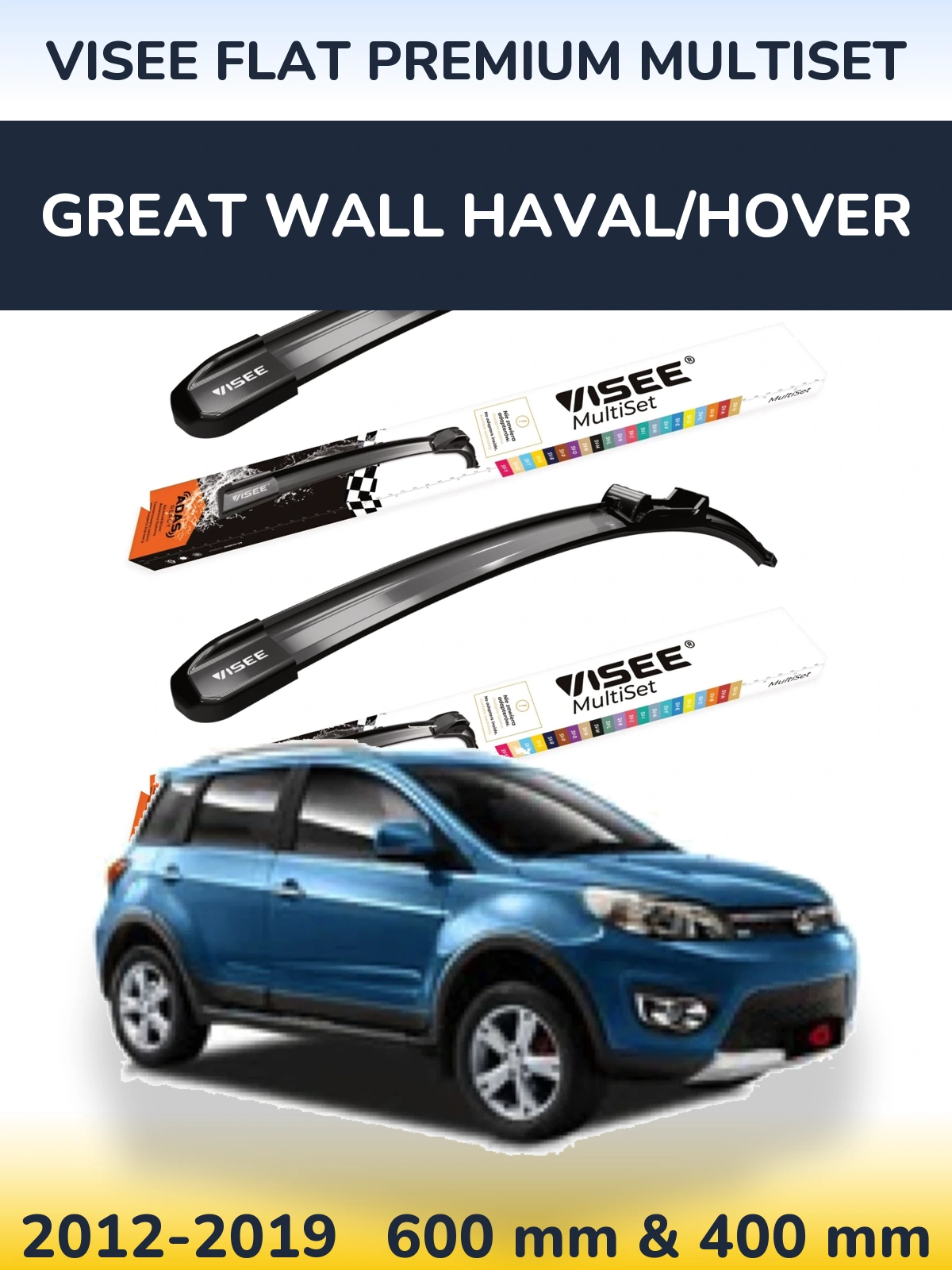 Ștergătoare VISEE FLAT PREMIUM MultiSet pentru Great Wall Haval/Hover